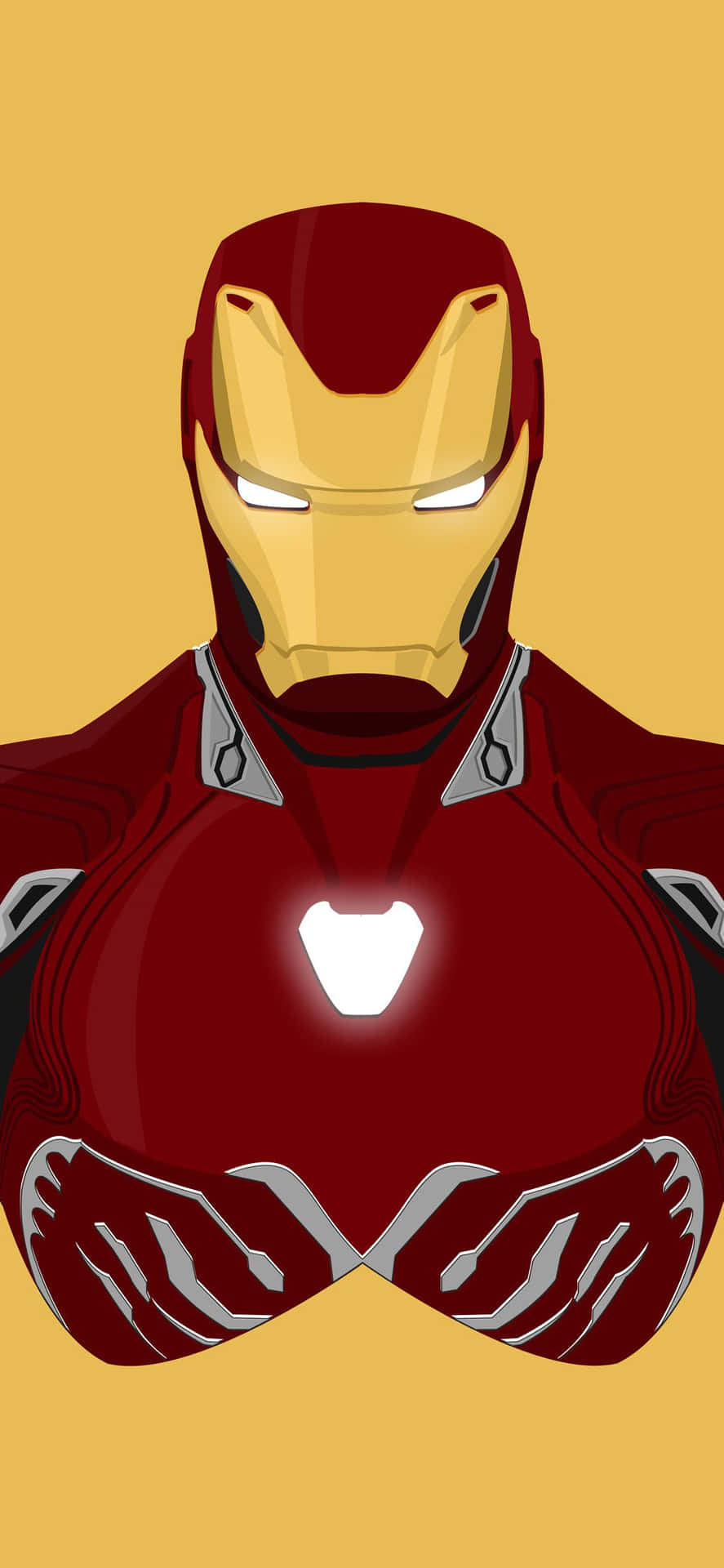 Iron Man Yellow Iphone X Background