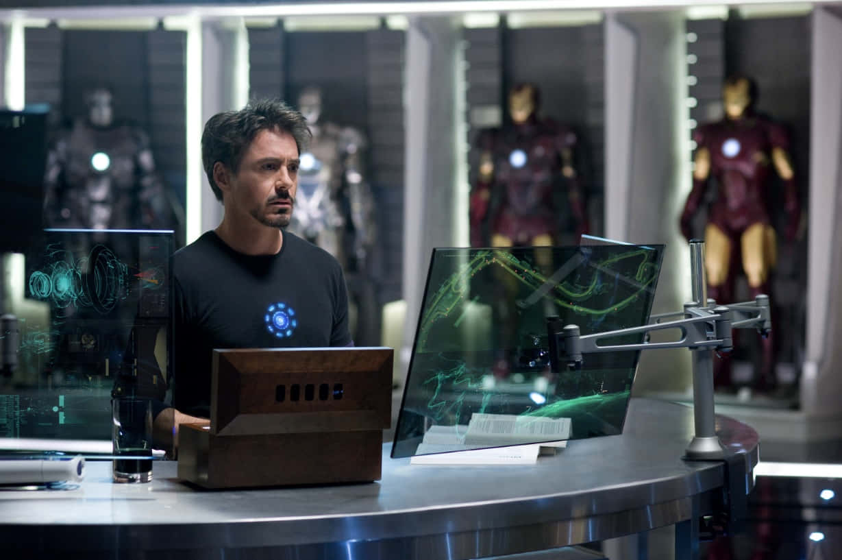 Iron Man2 Tony Stark Lab Scene Background