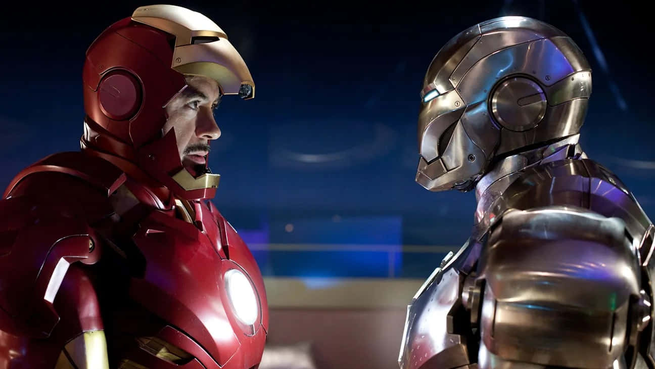 Iron Manand War Machine Face Off Background