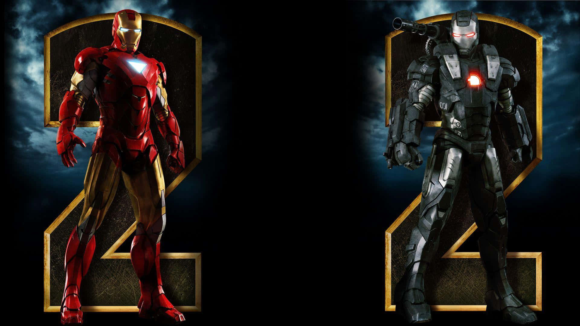 Iron Manand War Machine Standoff Background