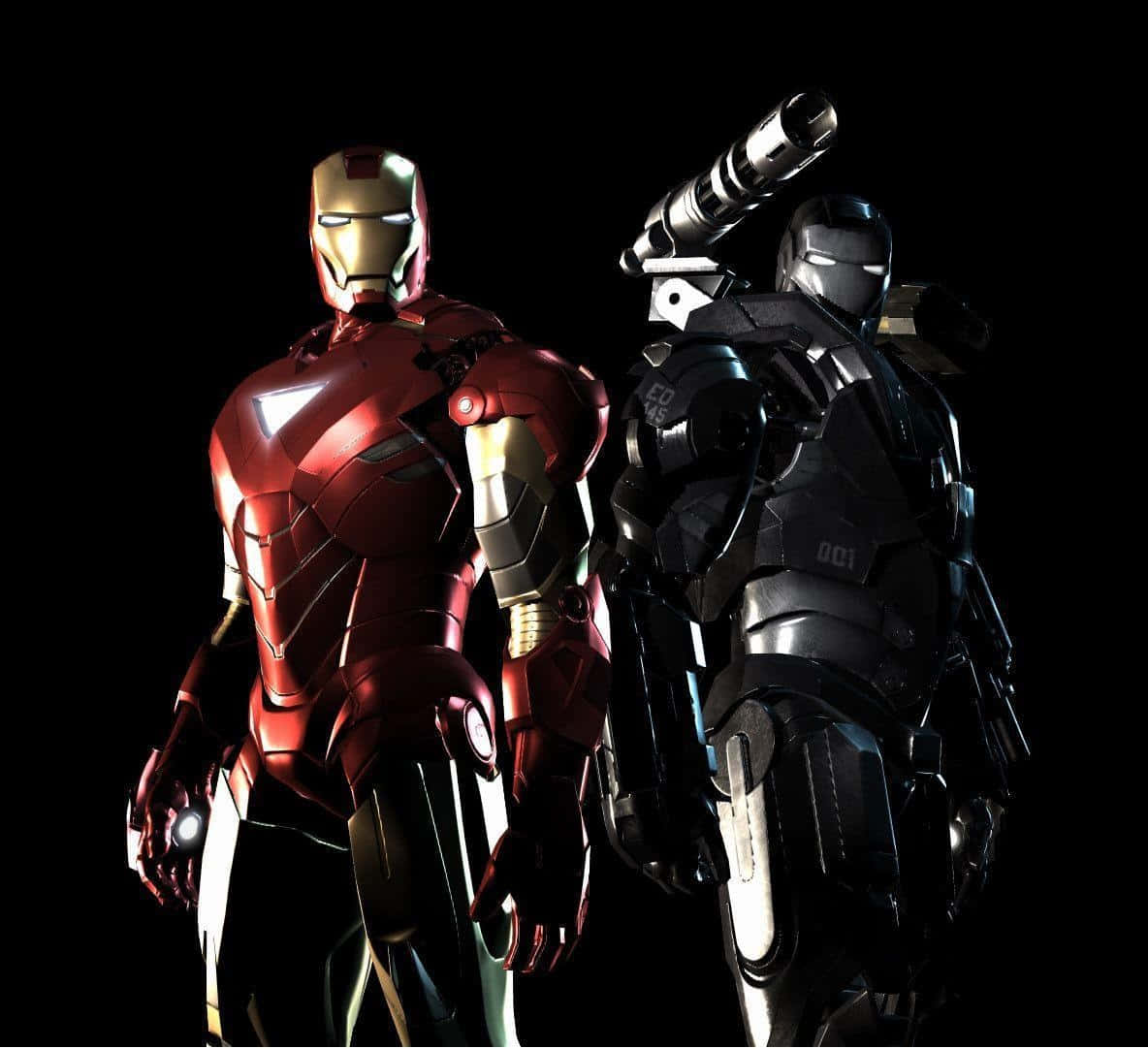 Iron Manand War Machine Standoff Background