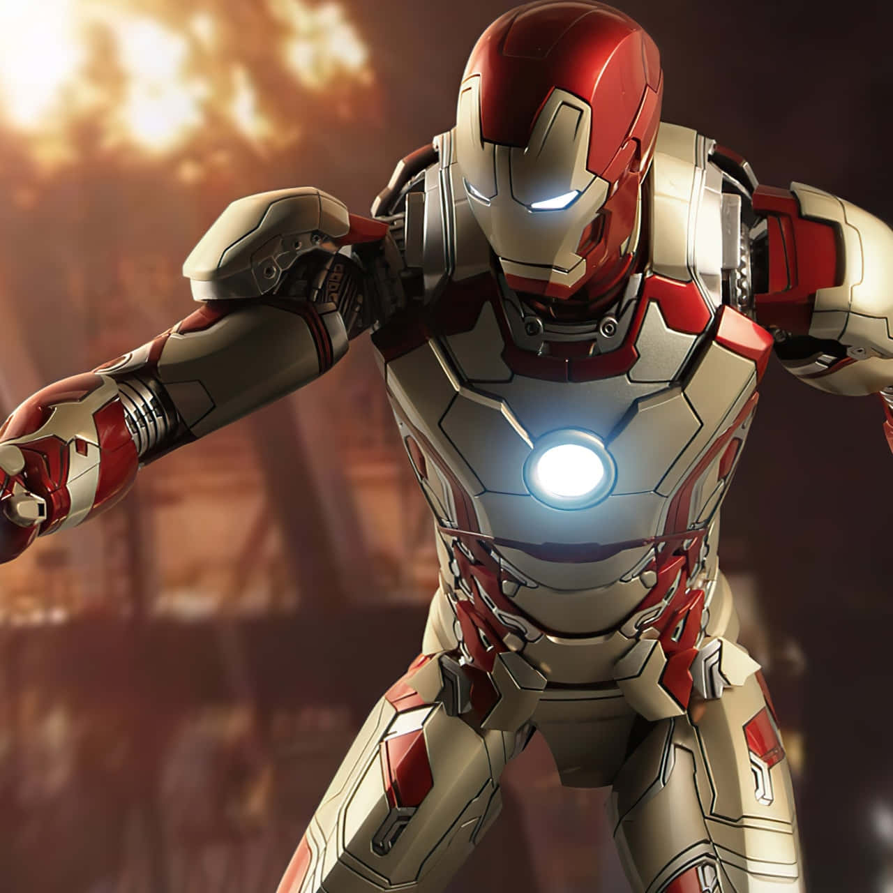 Iron Manin Action Pose Background