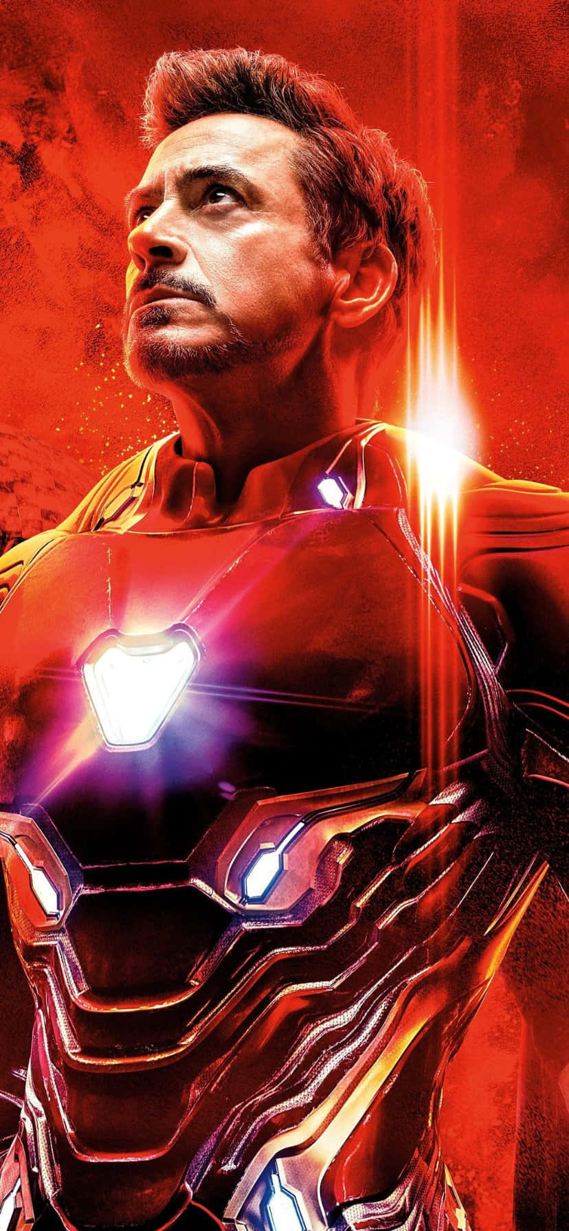 Iron Manin Armor Portrait Background