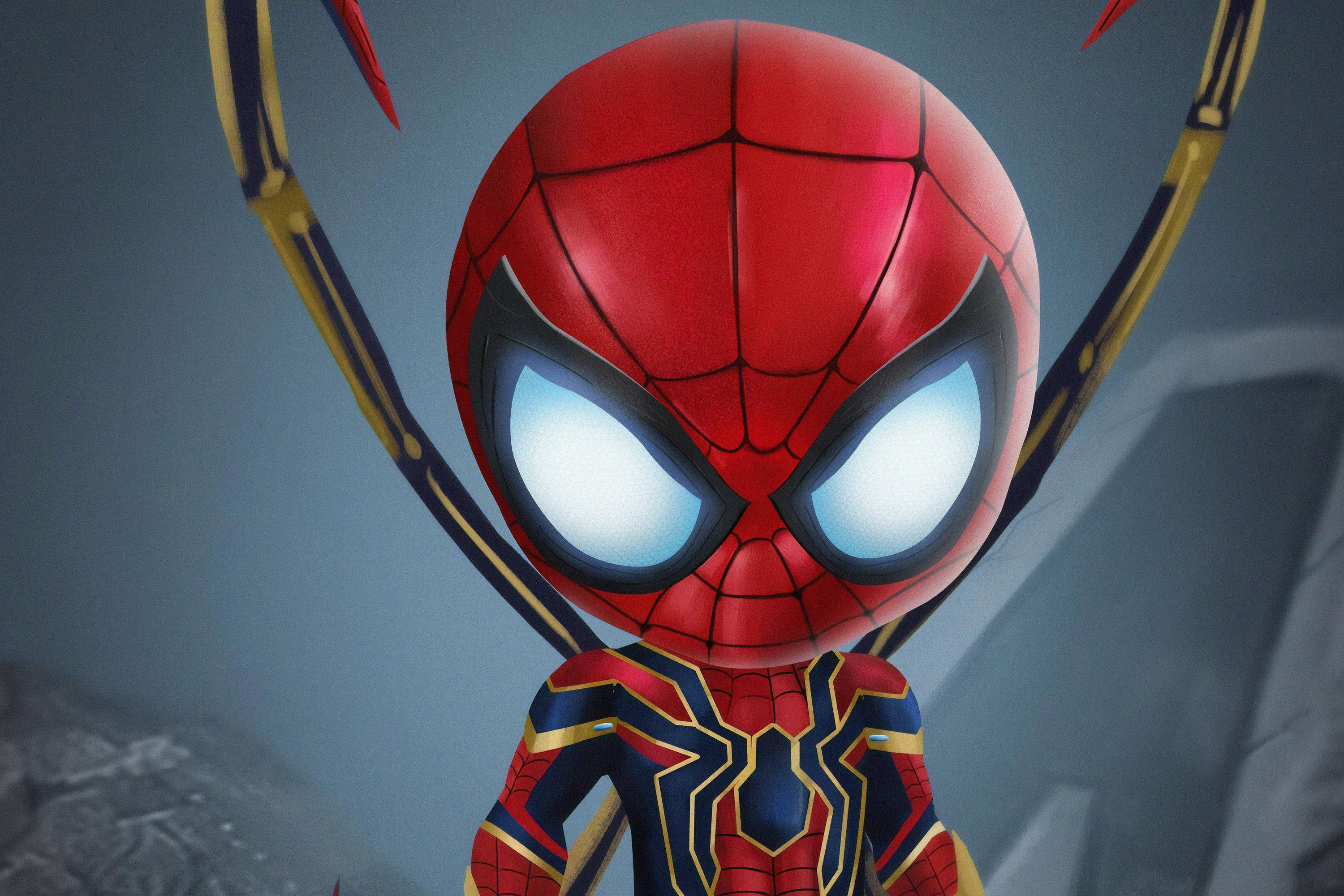 Iron Spider Spiderman Action Figure Background