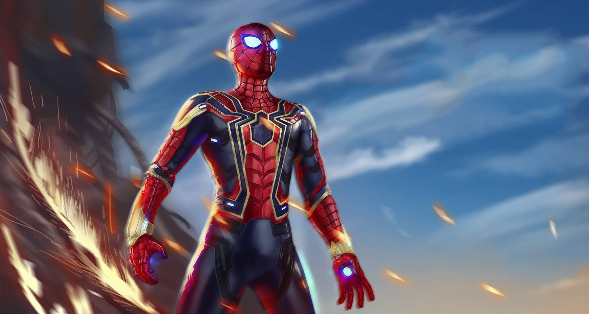 Iron Spiderman Avenger 3d