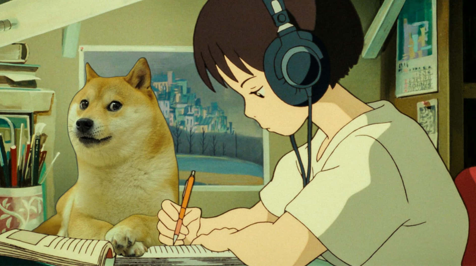 Ironic Dog Image Background