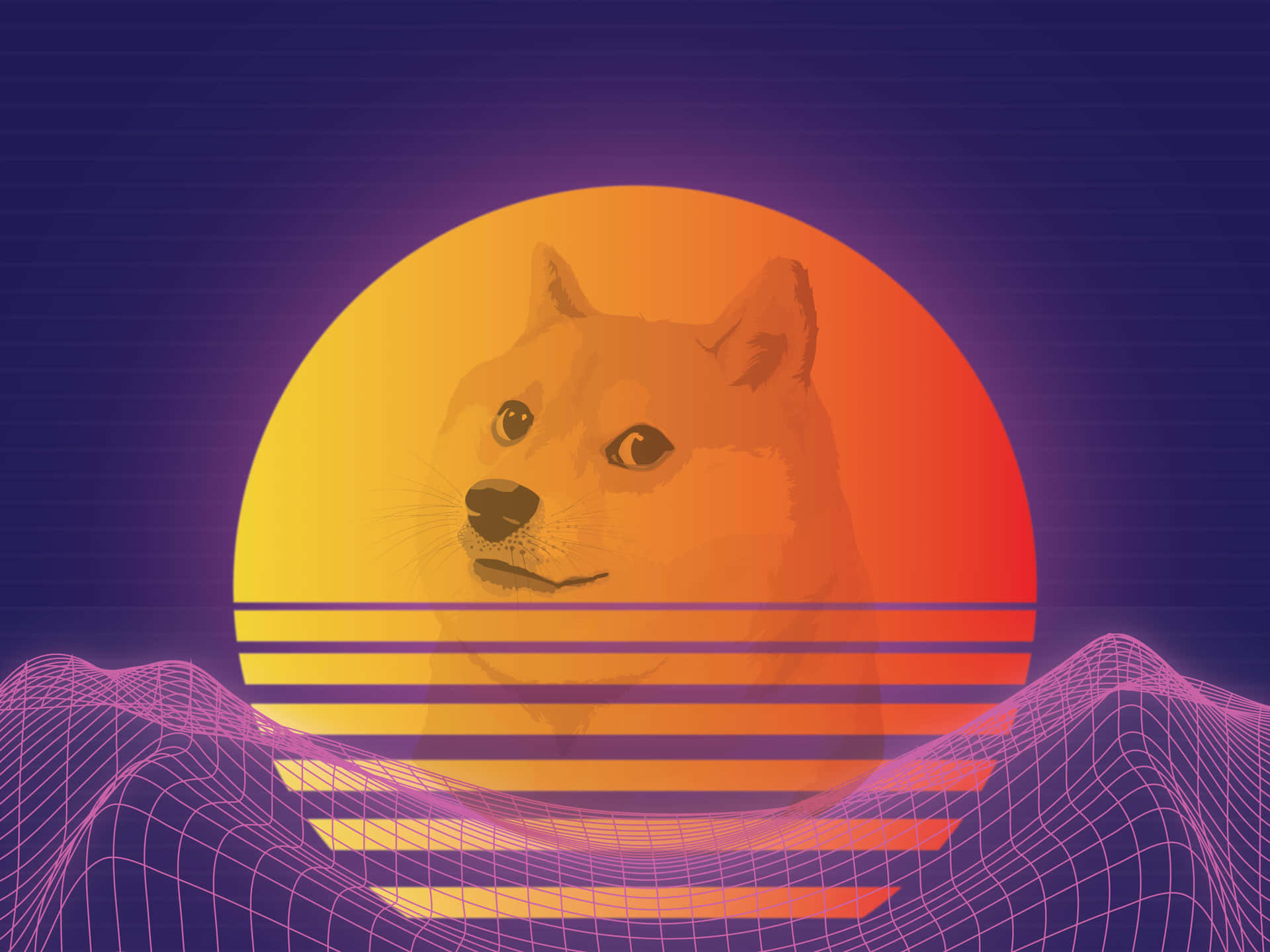 Ironic Image Of A Dog With Weird Face Background