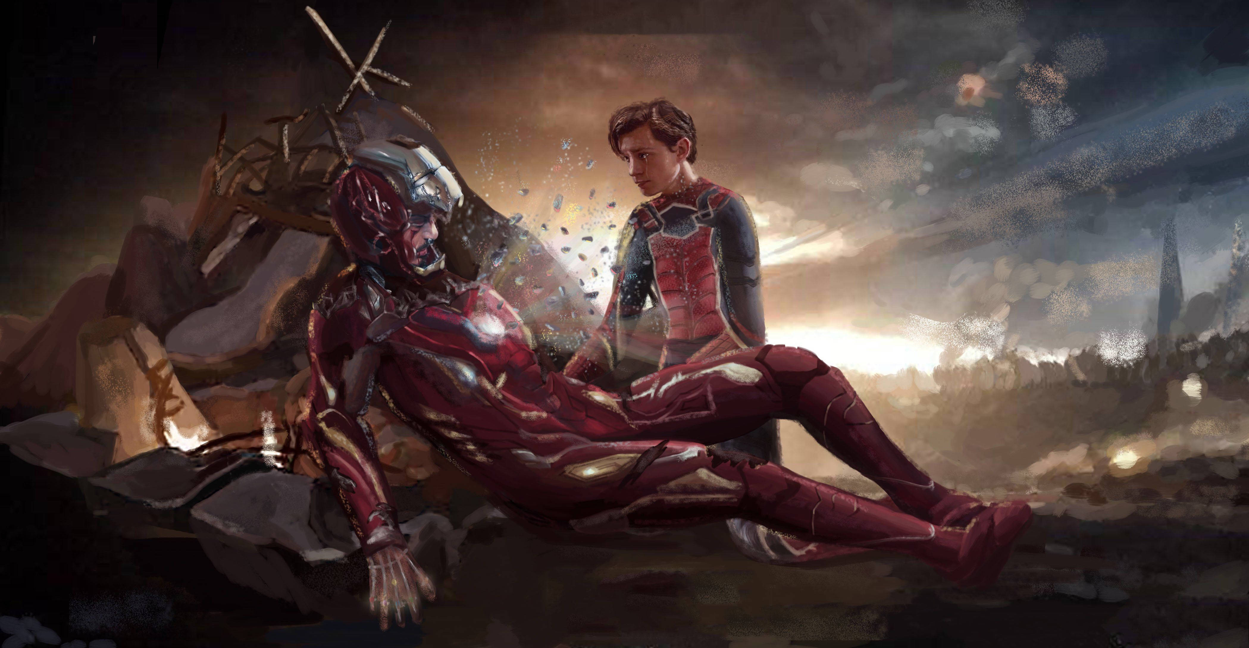 Ironman With Spiderman Iron Spider