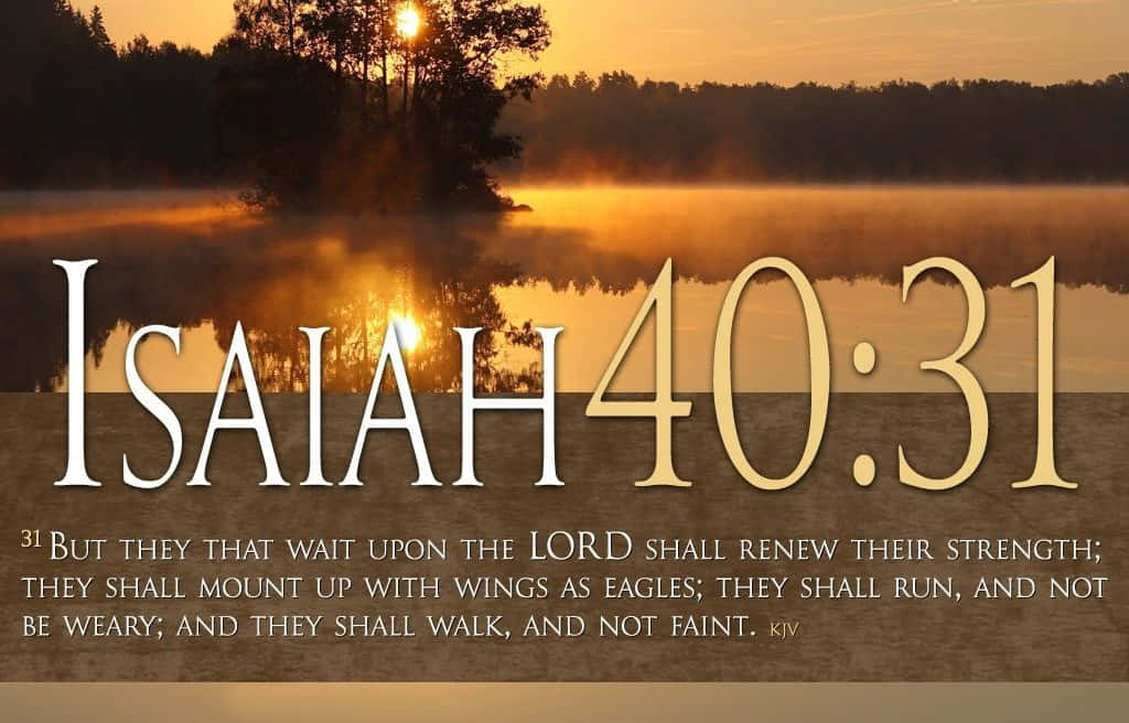 Isaiah 40:31 Christian Quotes Background