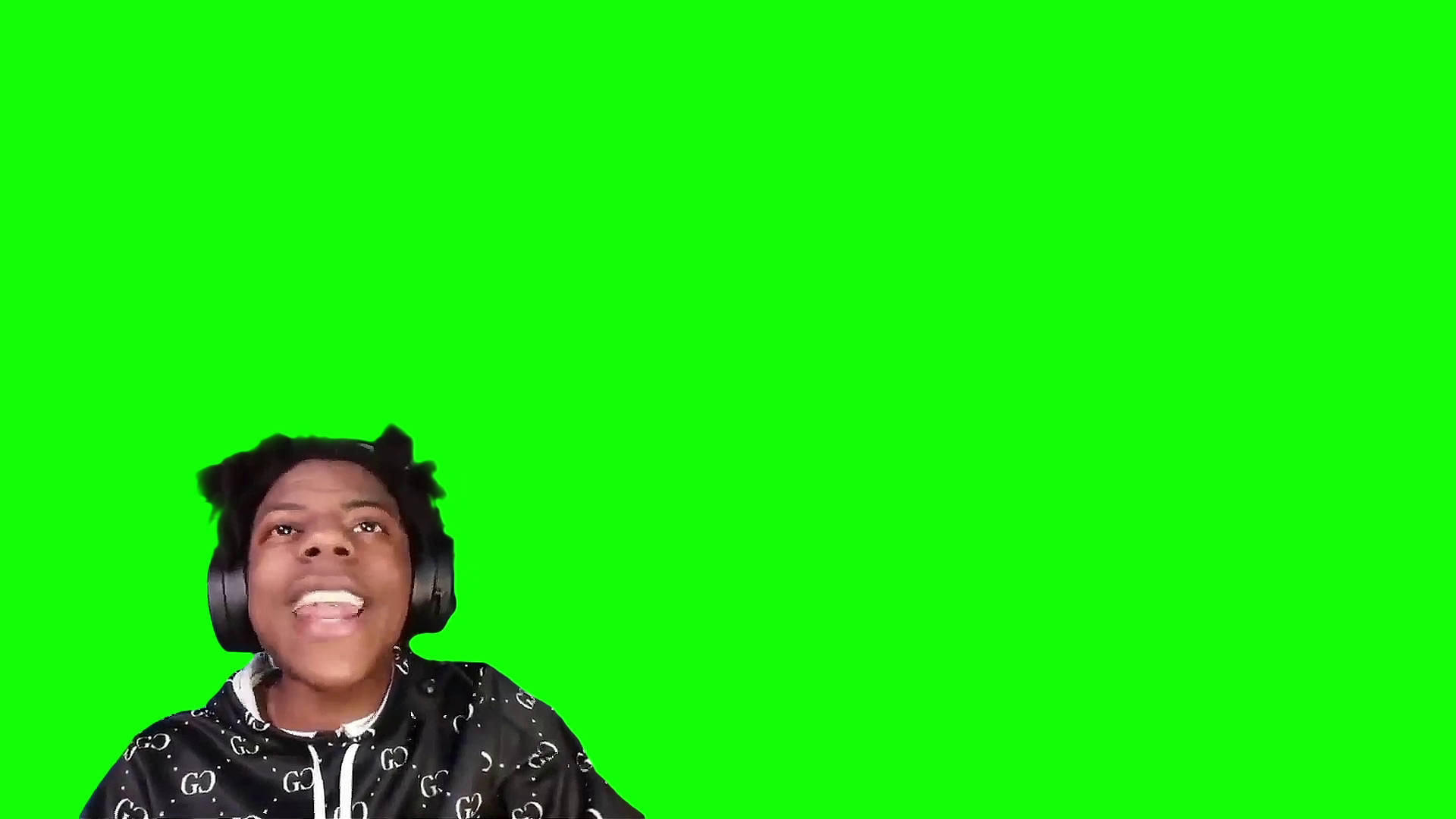 Ishowspeed In Green Screen Background