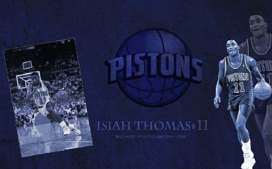 Isiah Thomas 1995 Charlotte Hornets Season Poster Background