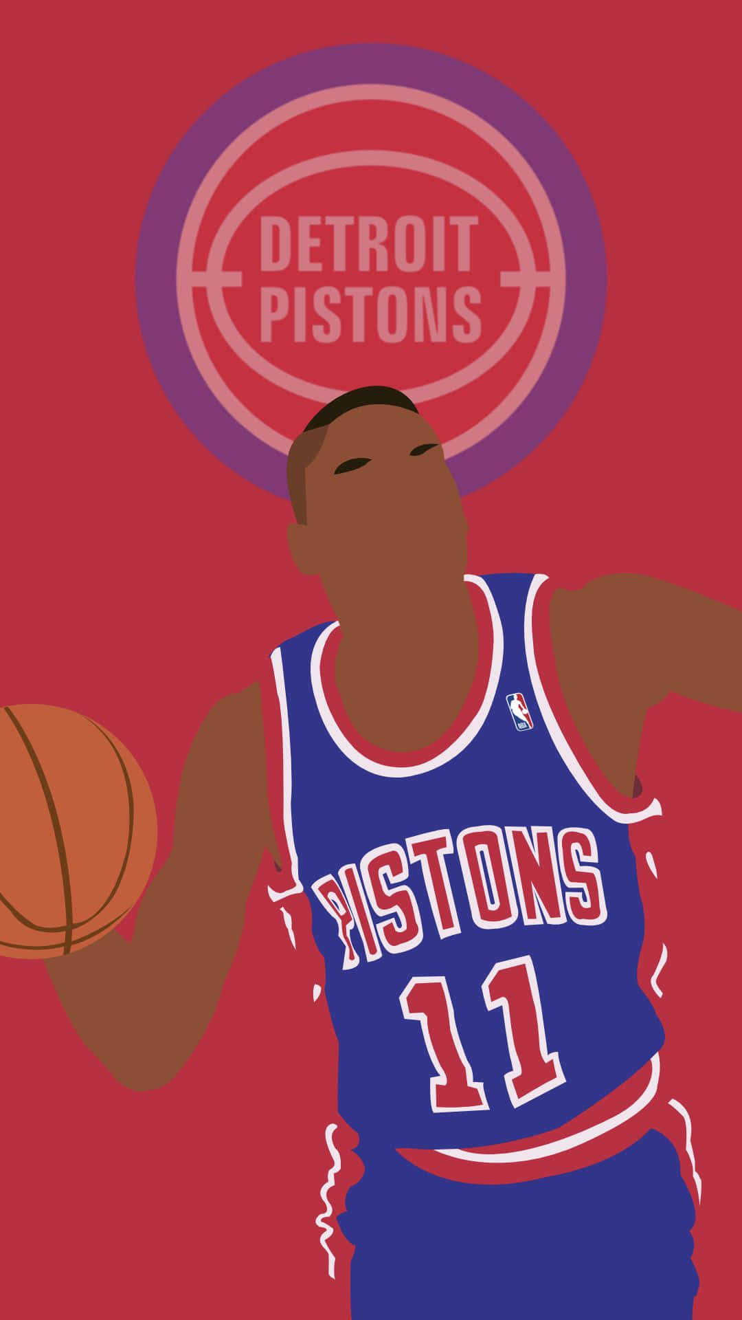 Isiah Thomas Detroit Pistons Digital Art Background