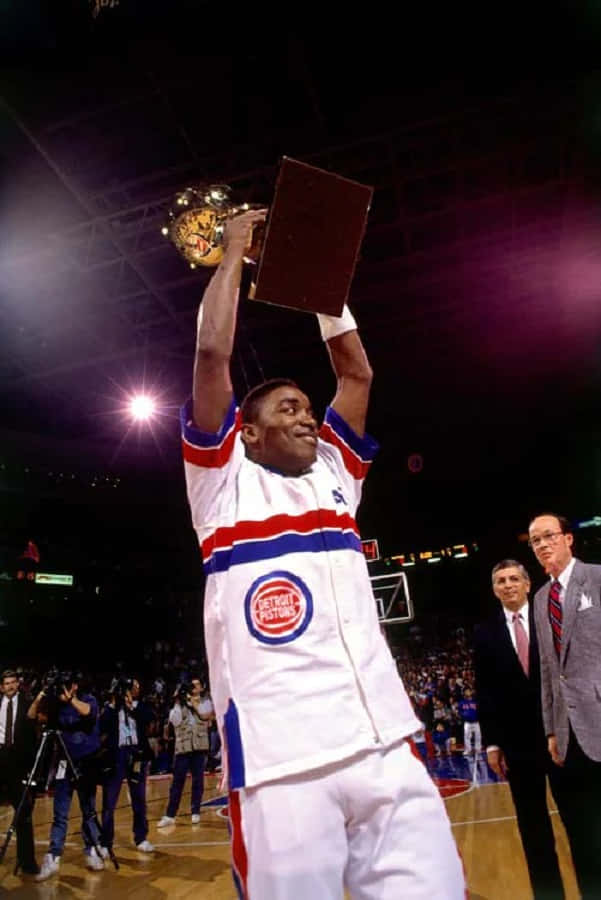 Isiah Thomas In Action At The 1989 Nba Championship. Background