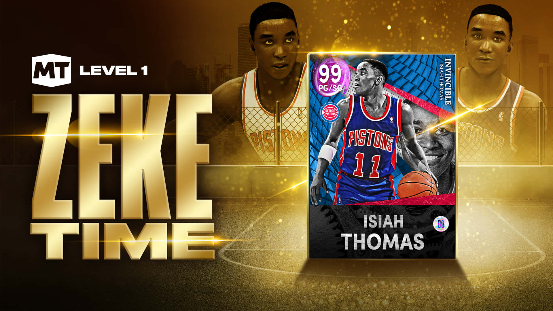 Isiah Thomas Sapphire Nba 2k Card Background