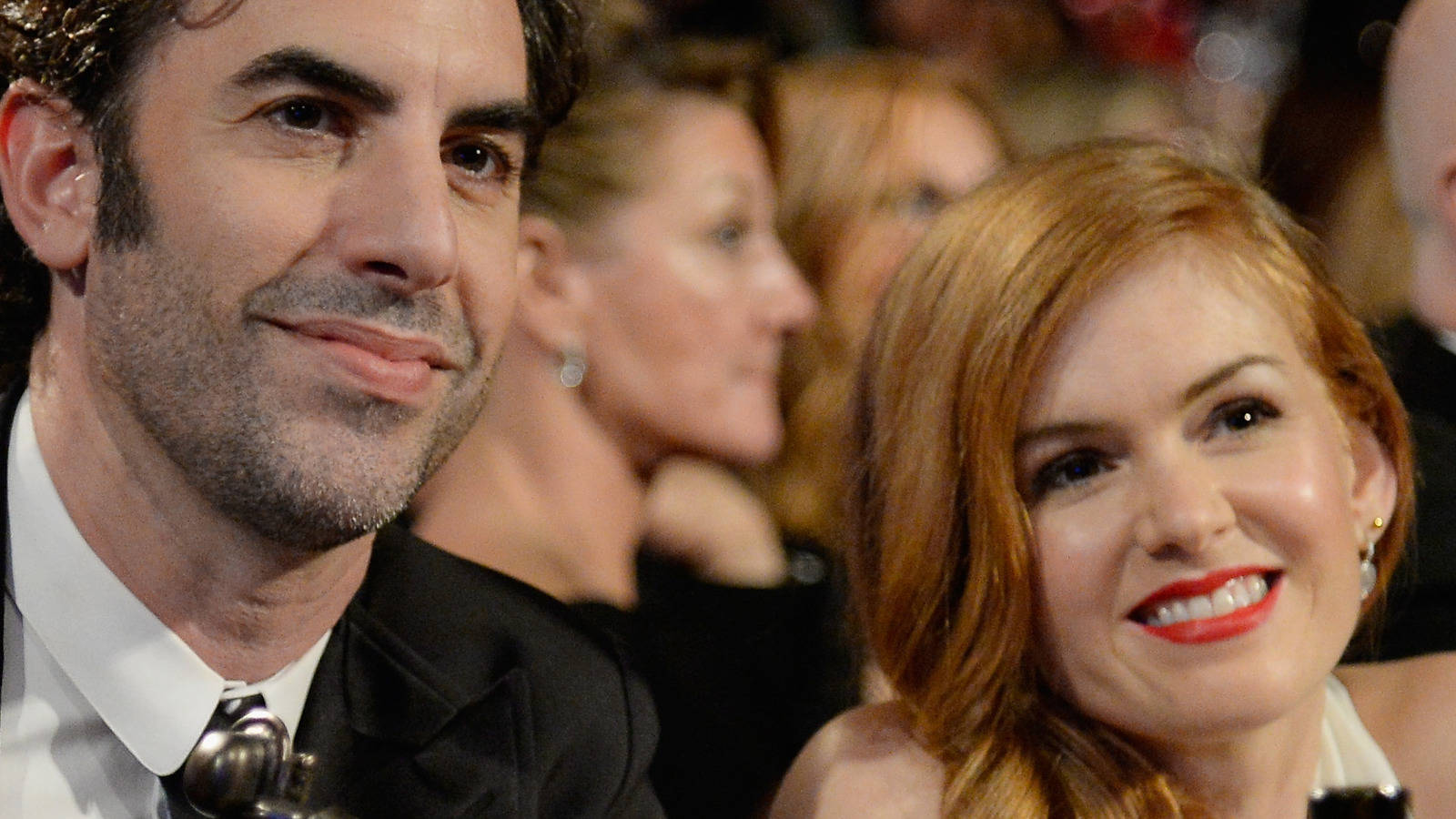 Isla Fisher And Sacha Baron Cohen At Bafta