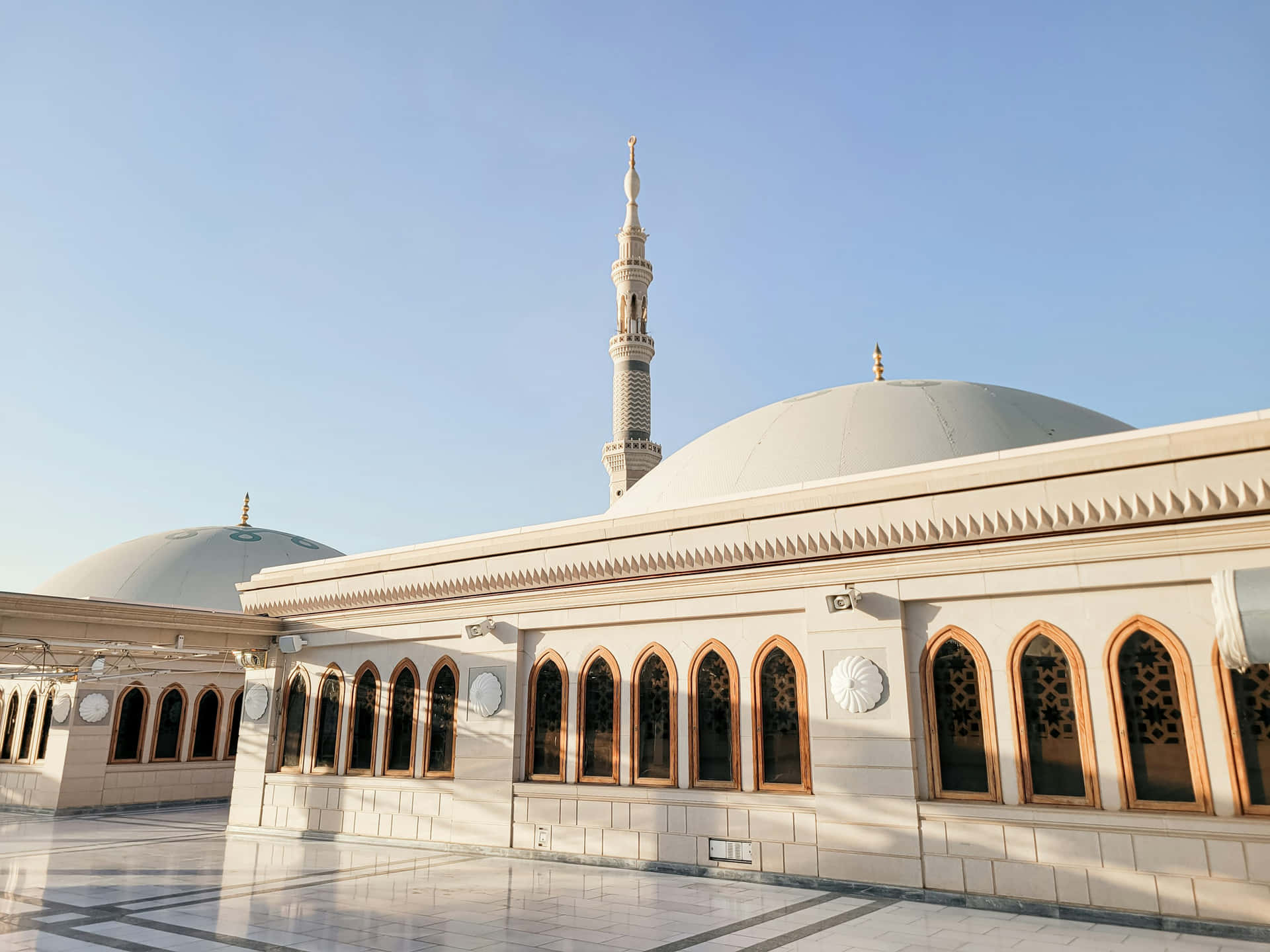 Islamic_ Architecture_ Madina_ Mosque Background