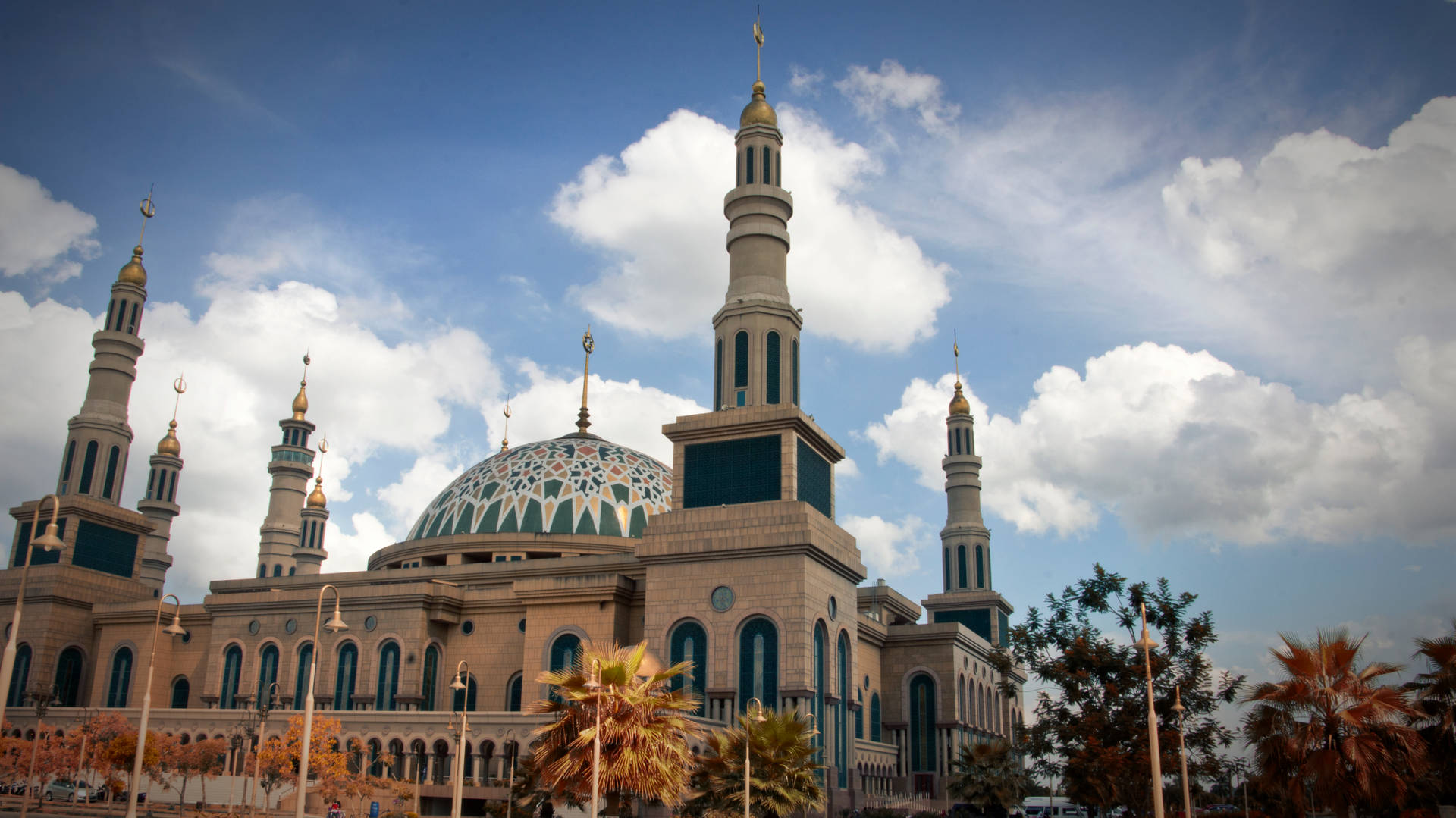 Islamic Center Mosque Samarinda Indonesia Background