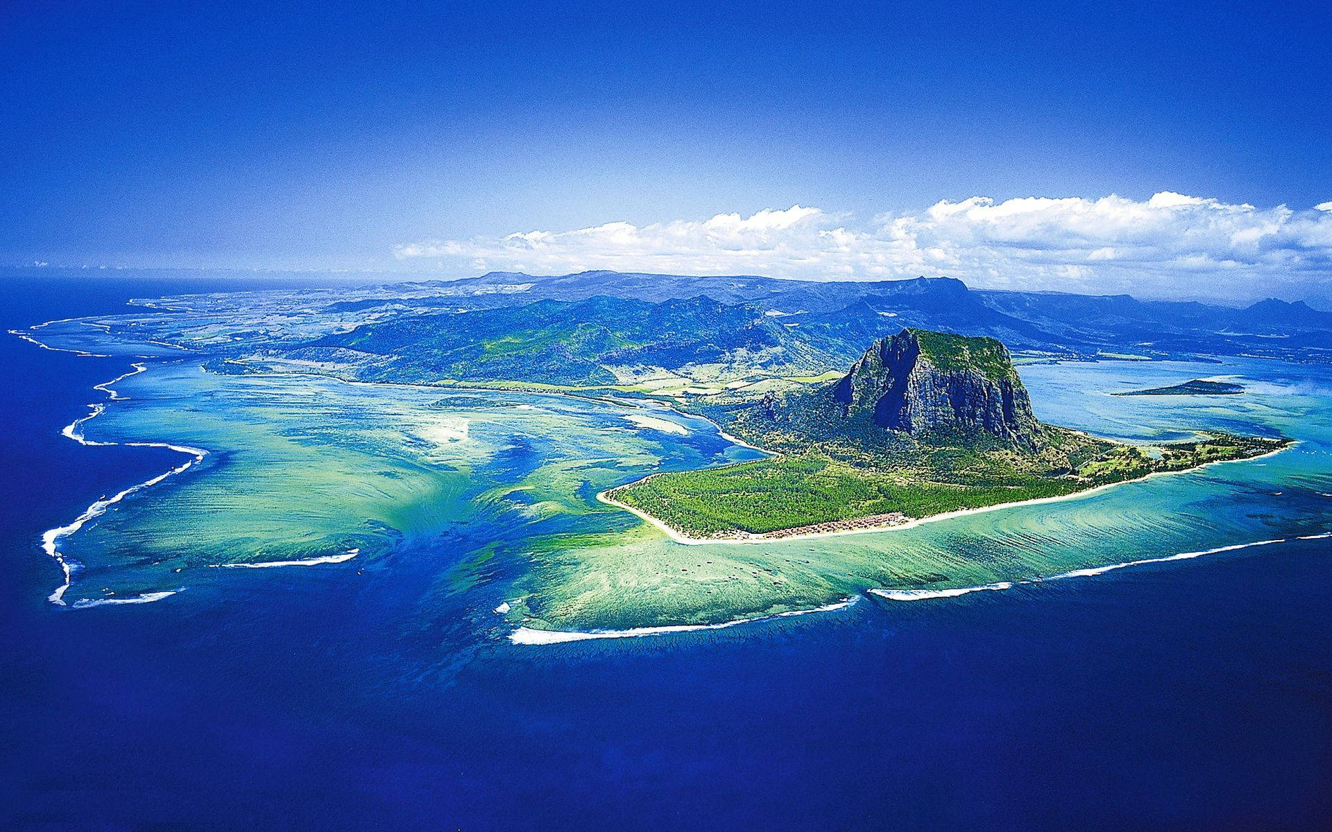 Island Of Mauritius Background