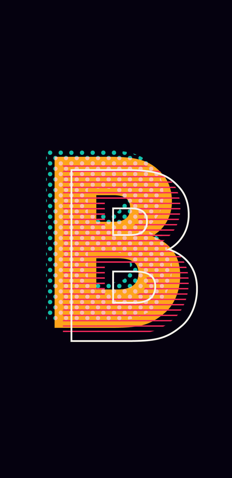 Isometric Letter B Background