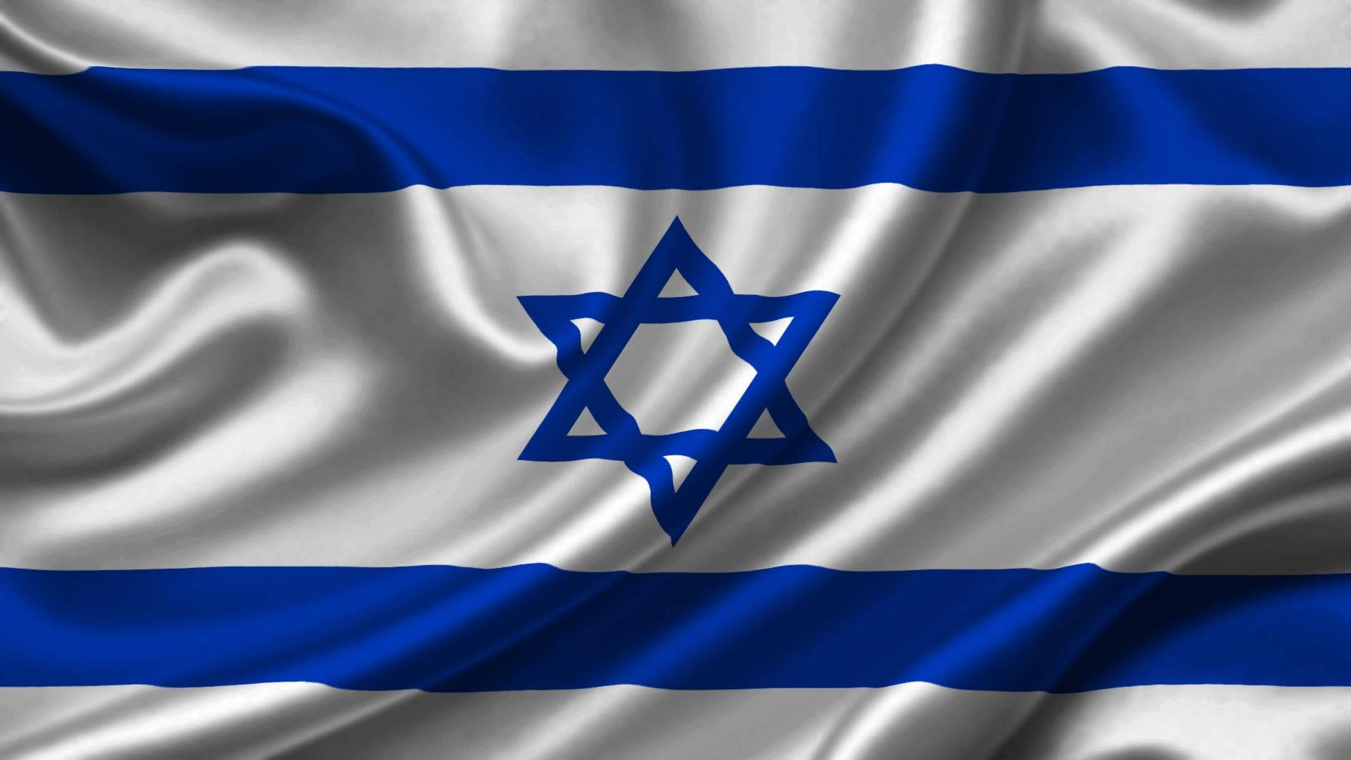 Israel Flag Shiny Satin Background