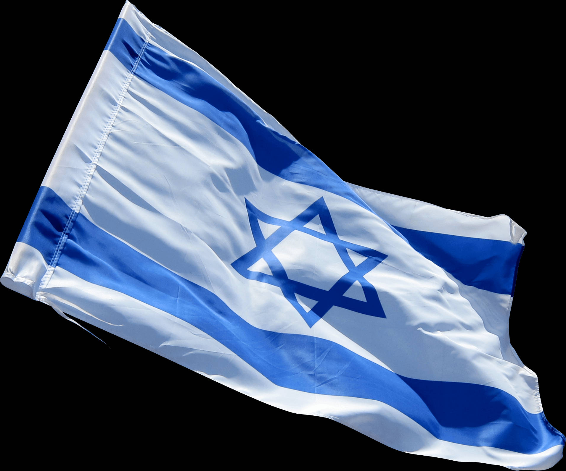 Israel Flag With Star Of David Background