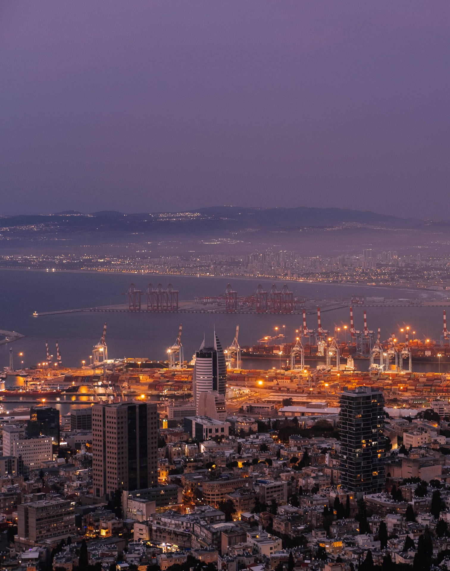 Israel Haifa Bay Background