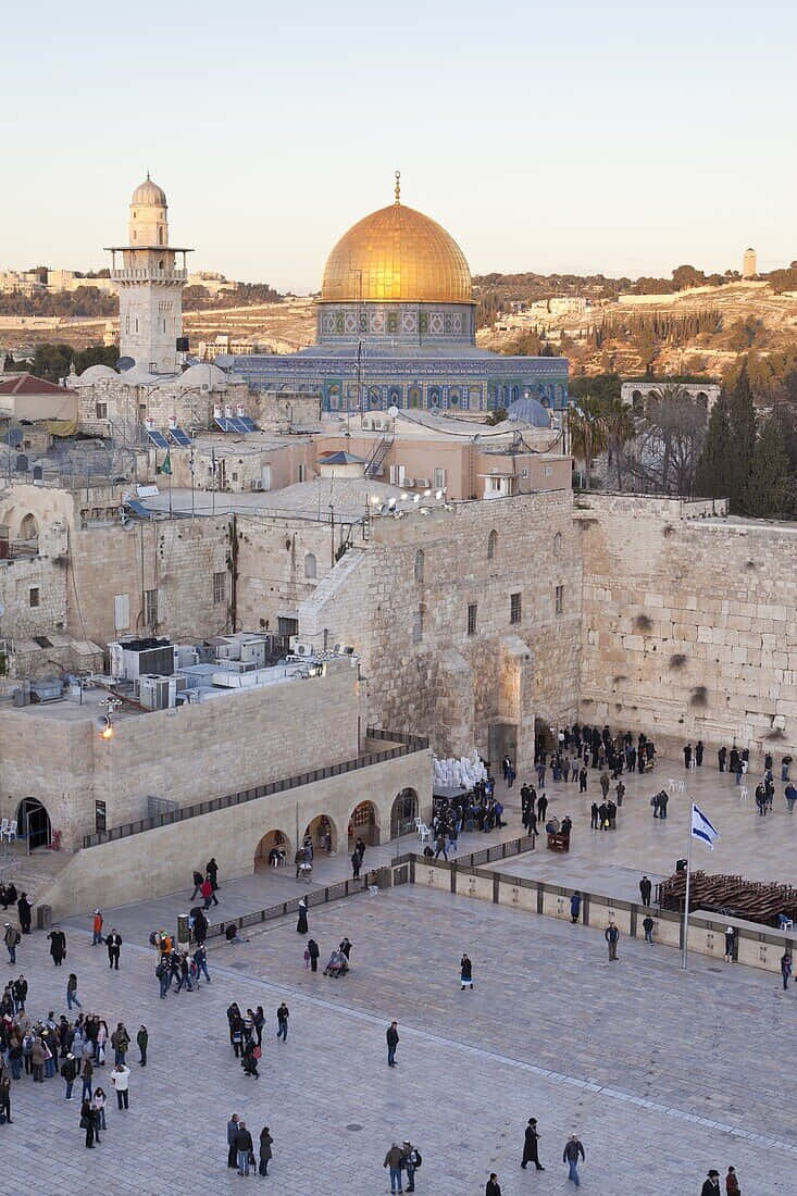 Israel Palestenian Wailing Wall Background