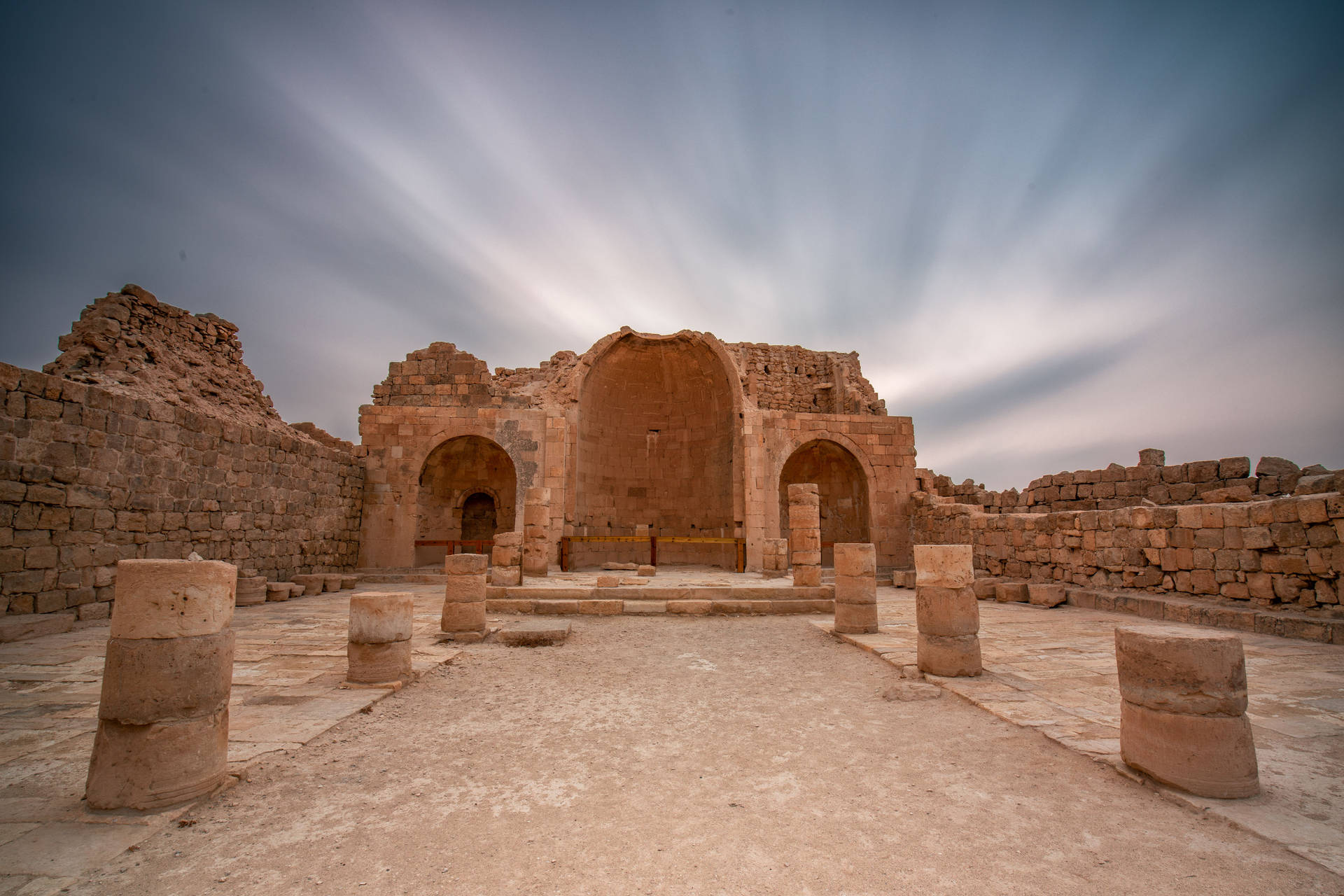 Israel Shivta Ancient City Background