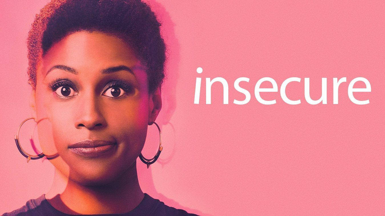 Issa Rae With Insecure Logo