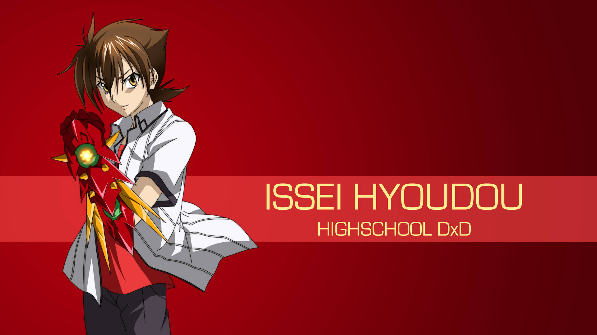 Issei Hyoudou High School Dxd Red Background