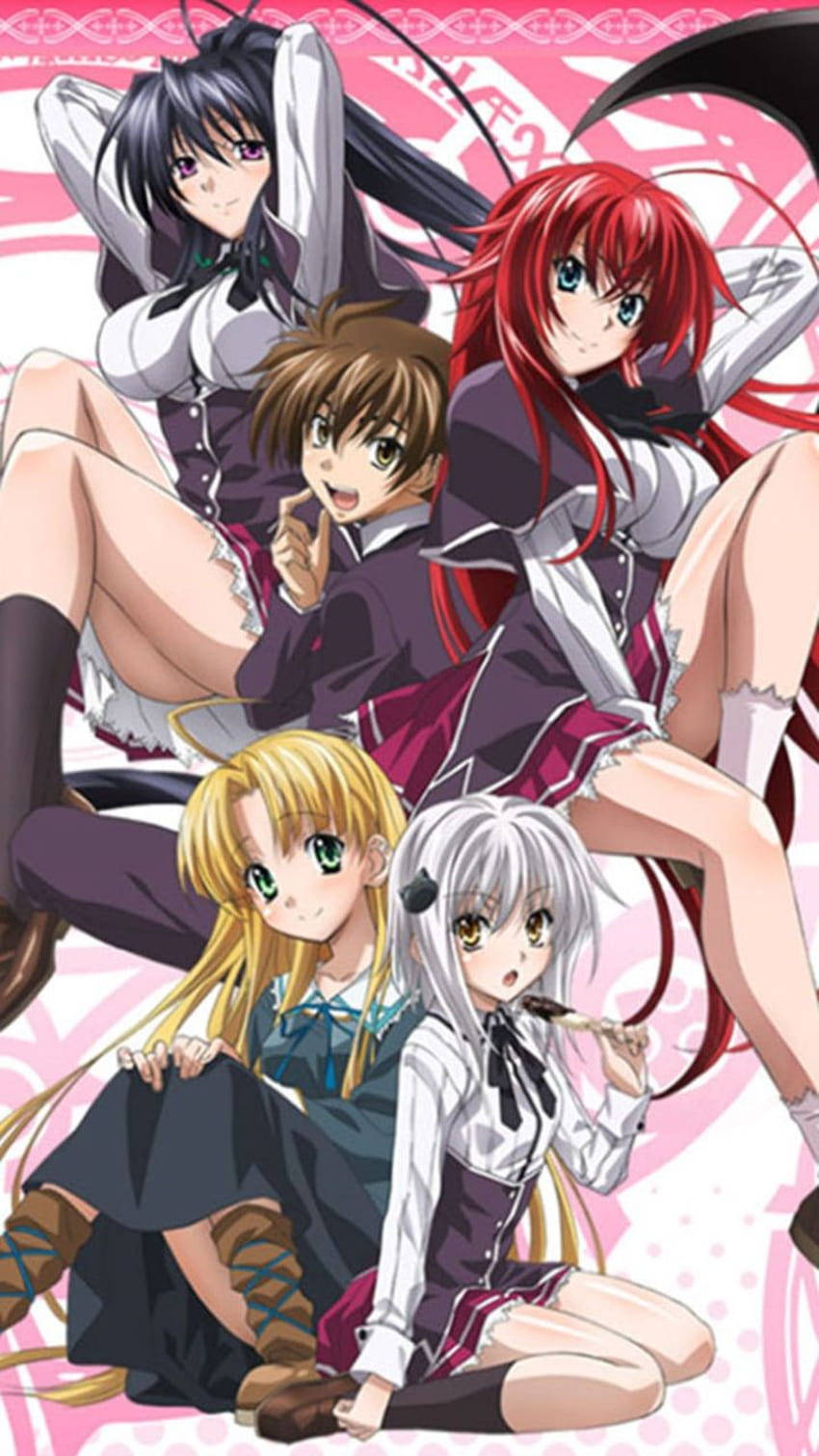 Issei Surrounded By Girls High School Dxd Background