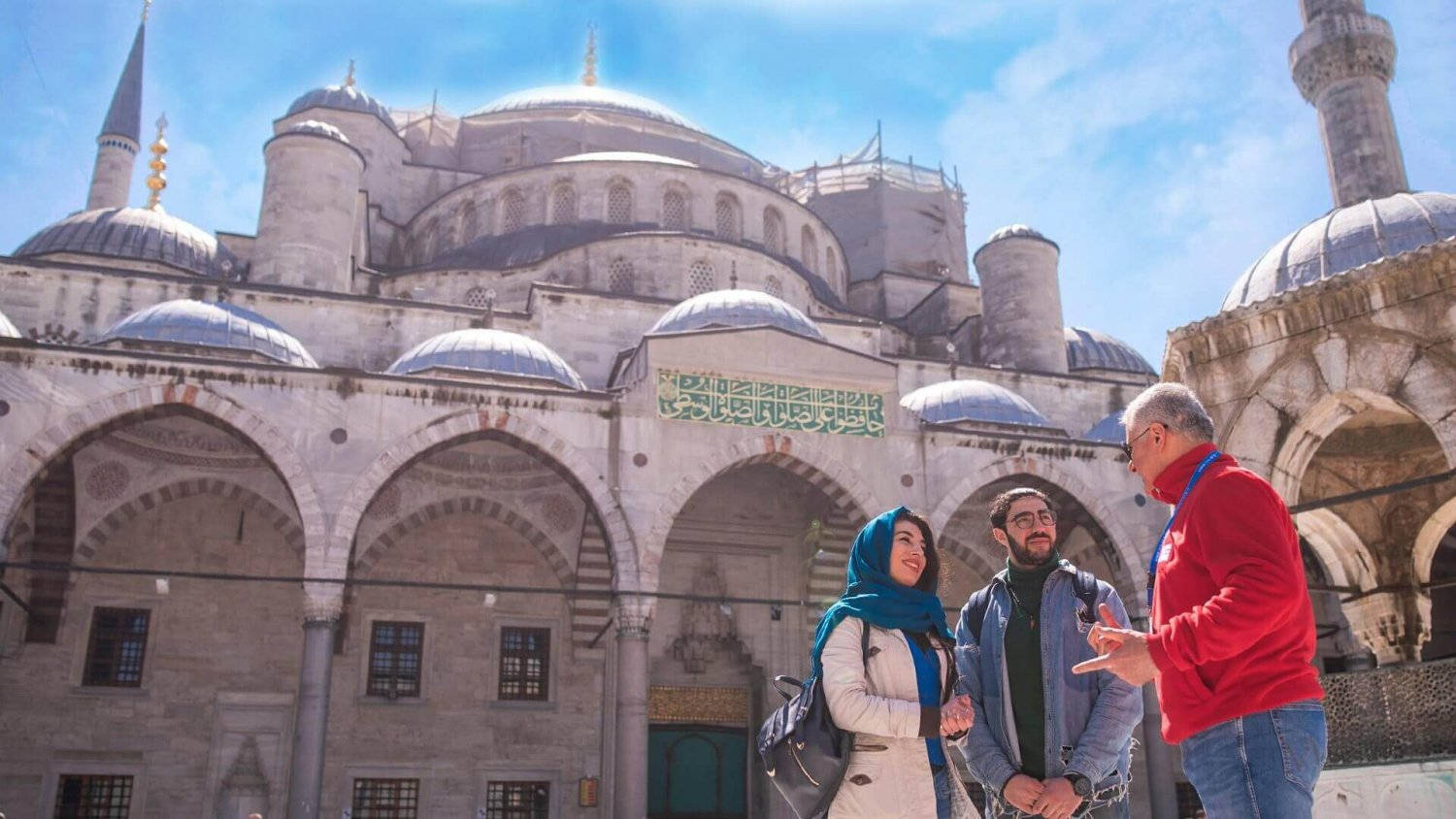 Istanbul's Magnificent Sultan Ahmed Mosque Background
