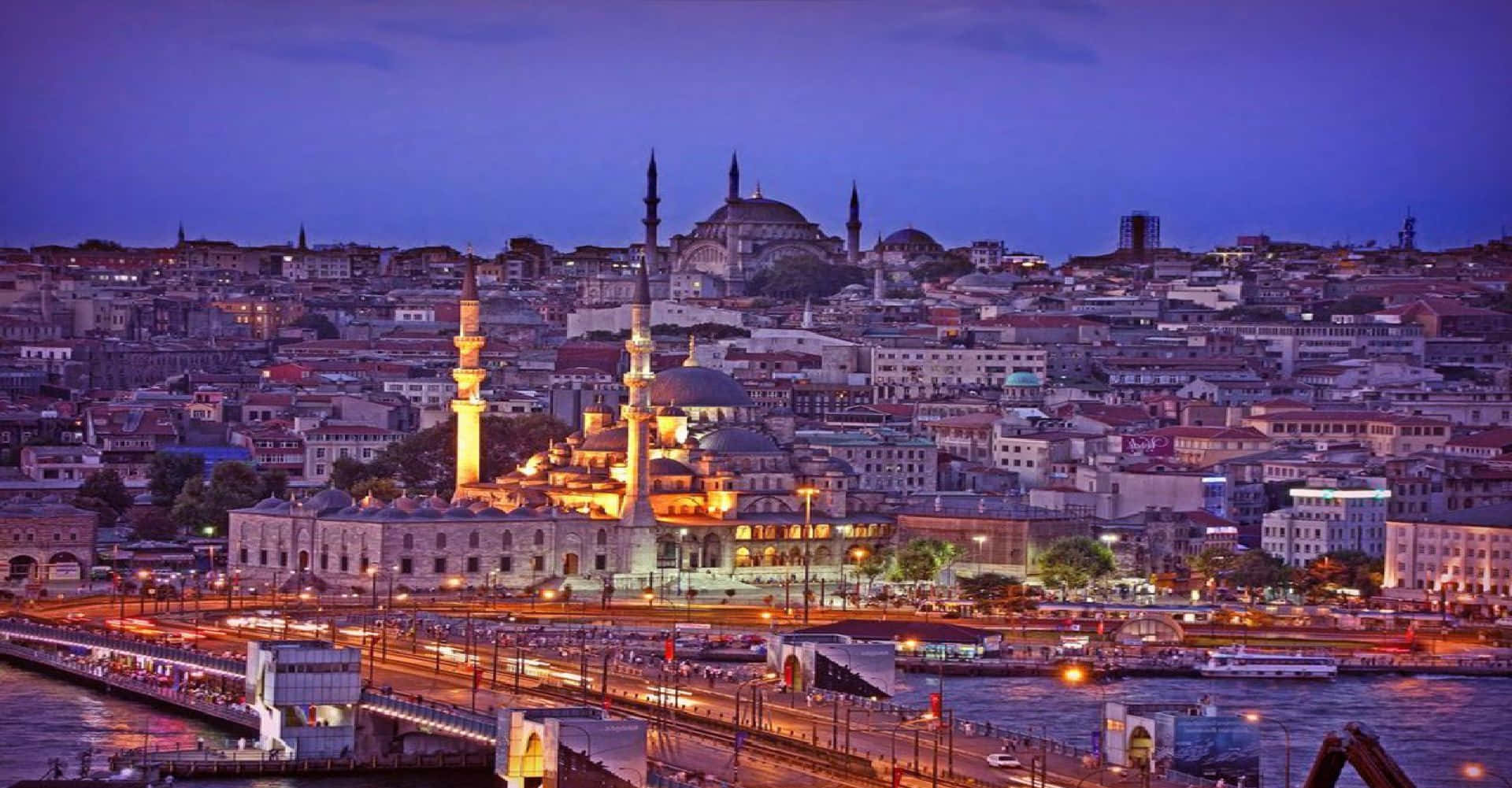 Istanbul Twilight Skyline