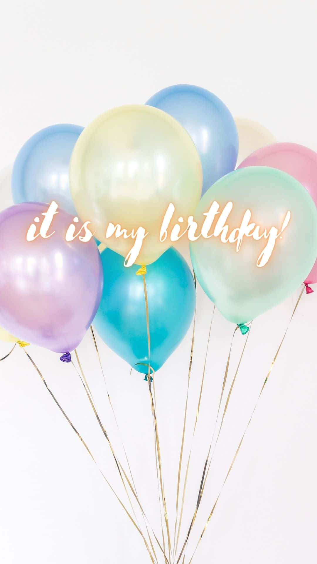 It Is My Birthday Transparent Balloons Background