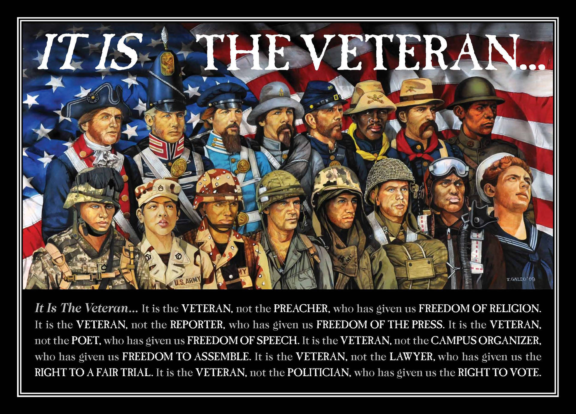 It Is The Veterans Day Background