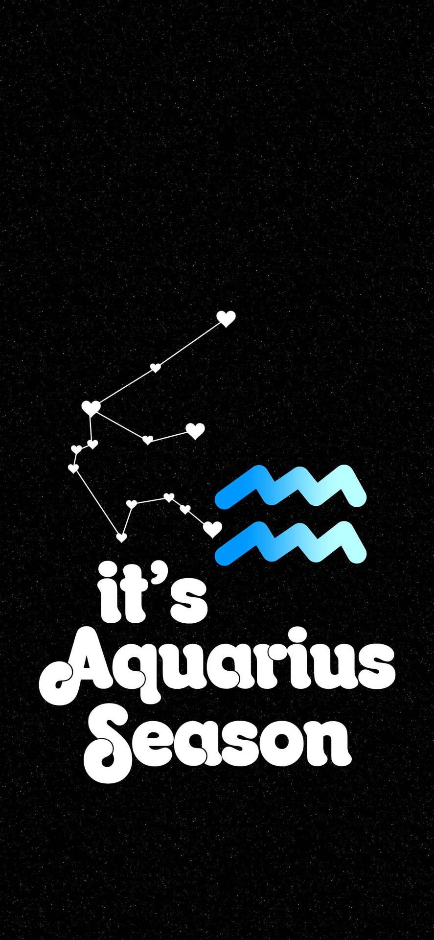 It's Aquarius Zodiac Season Background