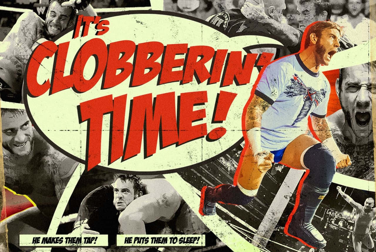 It's Clobberin Time By Scott Mcmahon Background