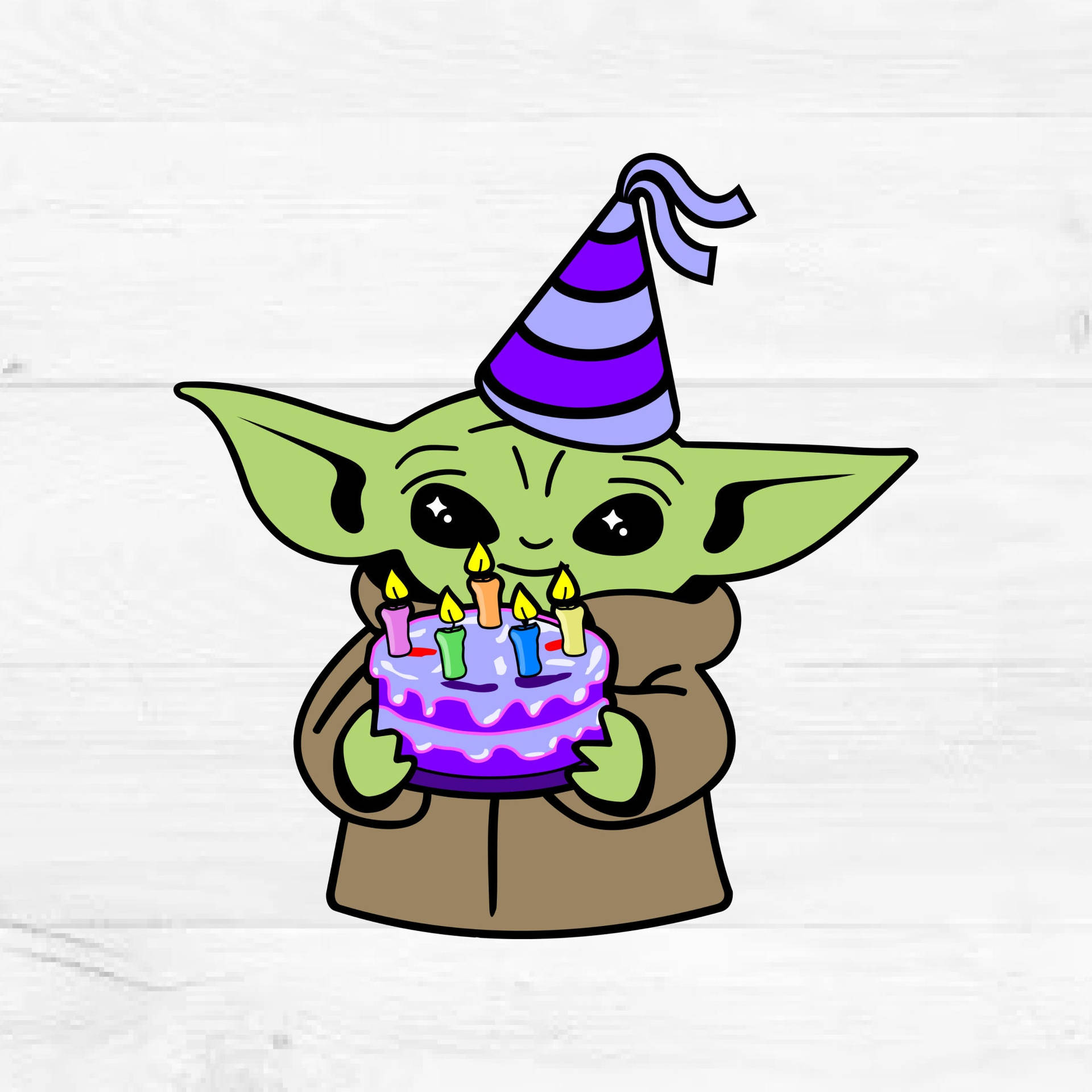 It's My Birthday Yoda Background