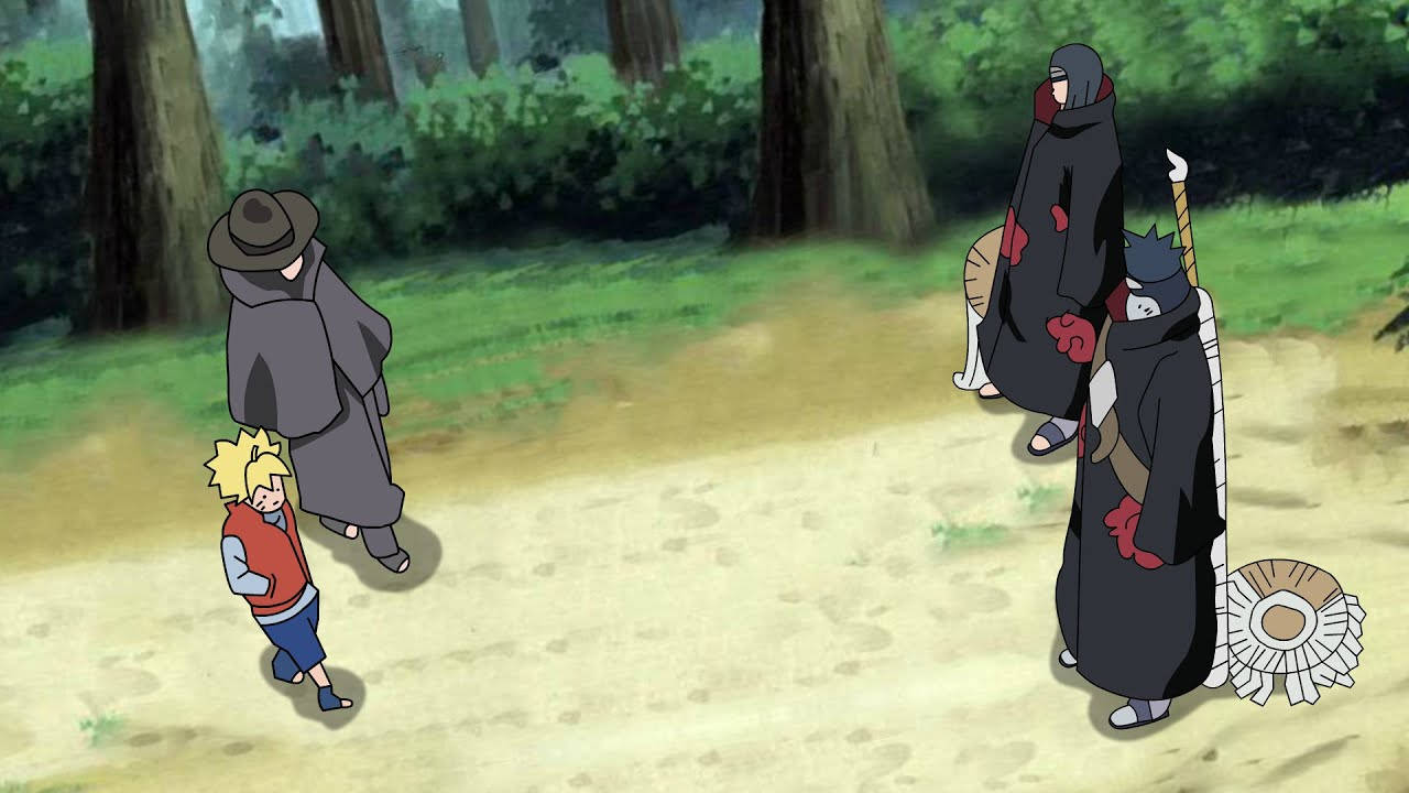 Itachi And Kisame In The Forest Background