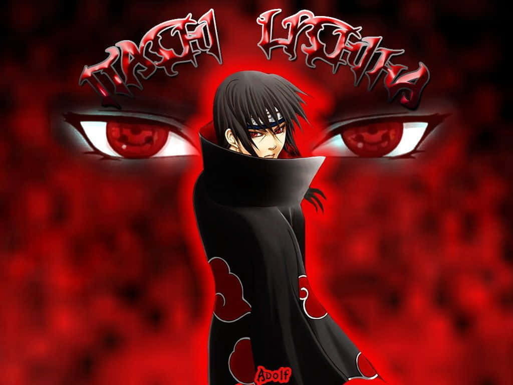 Itachi Live Dark Red Eyes Background