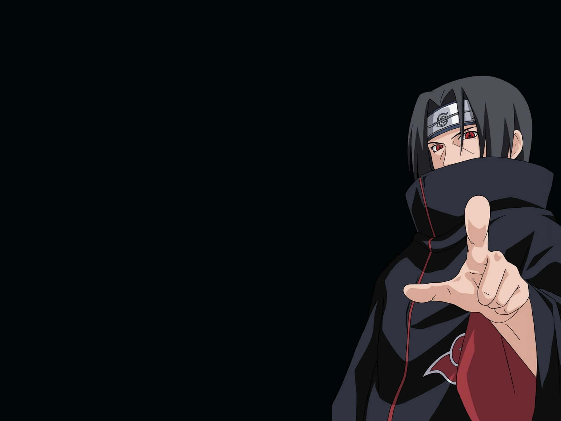 Itachi Live Pointing Hand Sign