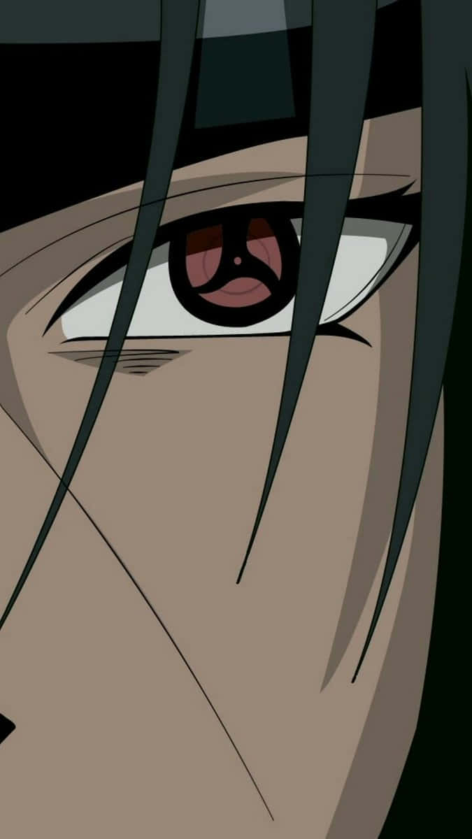 Itachi Mangekyou Sharingan Close Up Eyes Hair Background