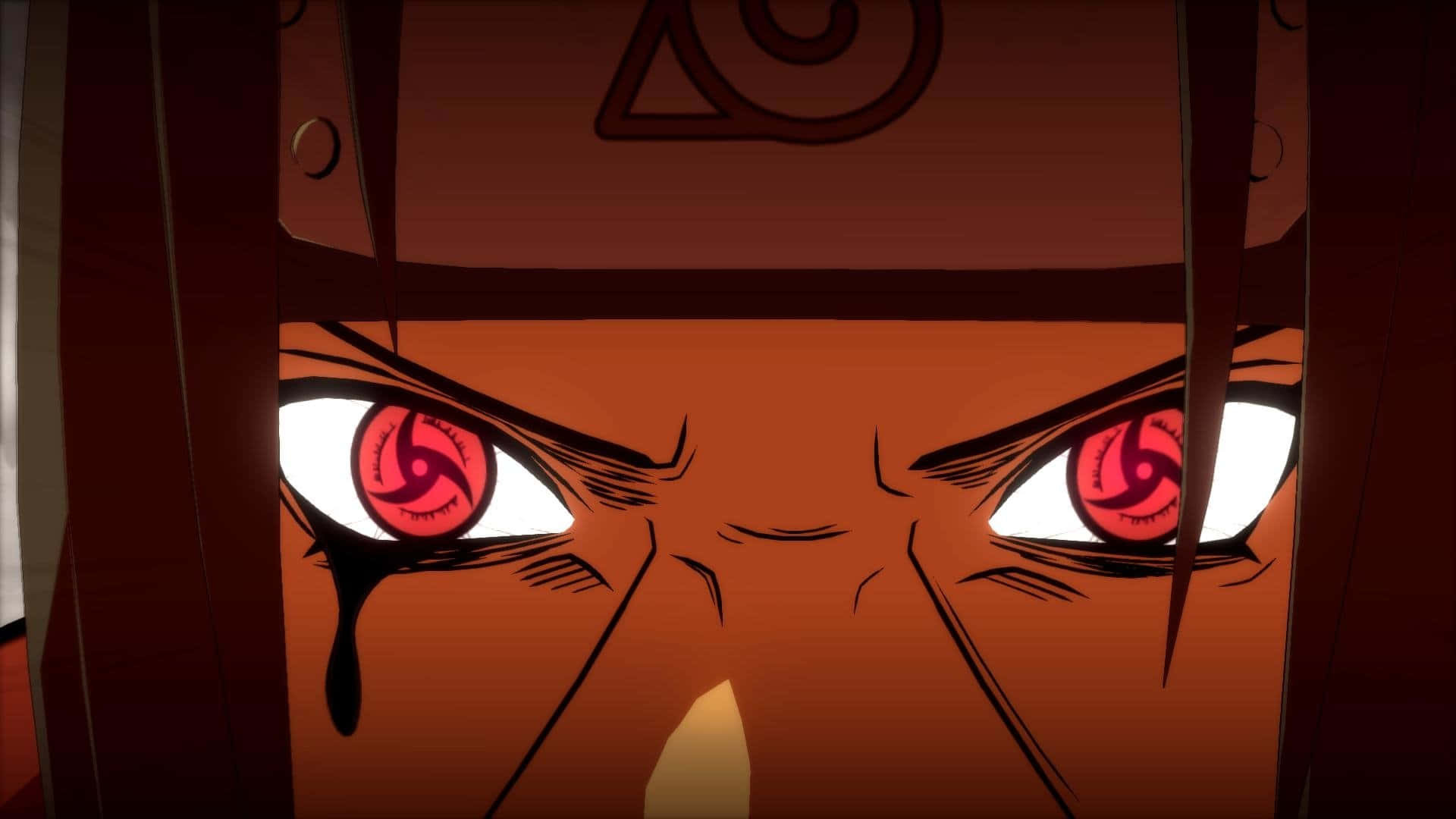 Itachi Mangekyou Sharingan Close Up Red Eye Background