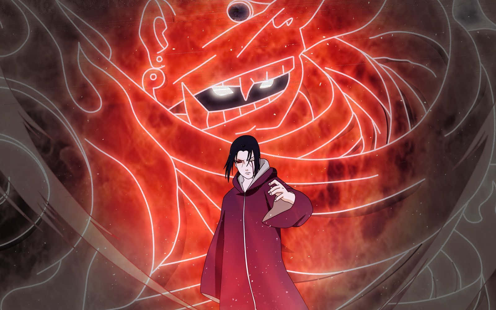 Itachi Mangekyou Sharingan Susanoo Big Background