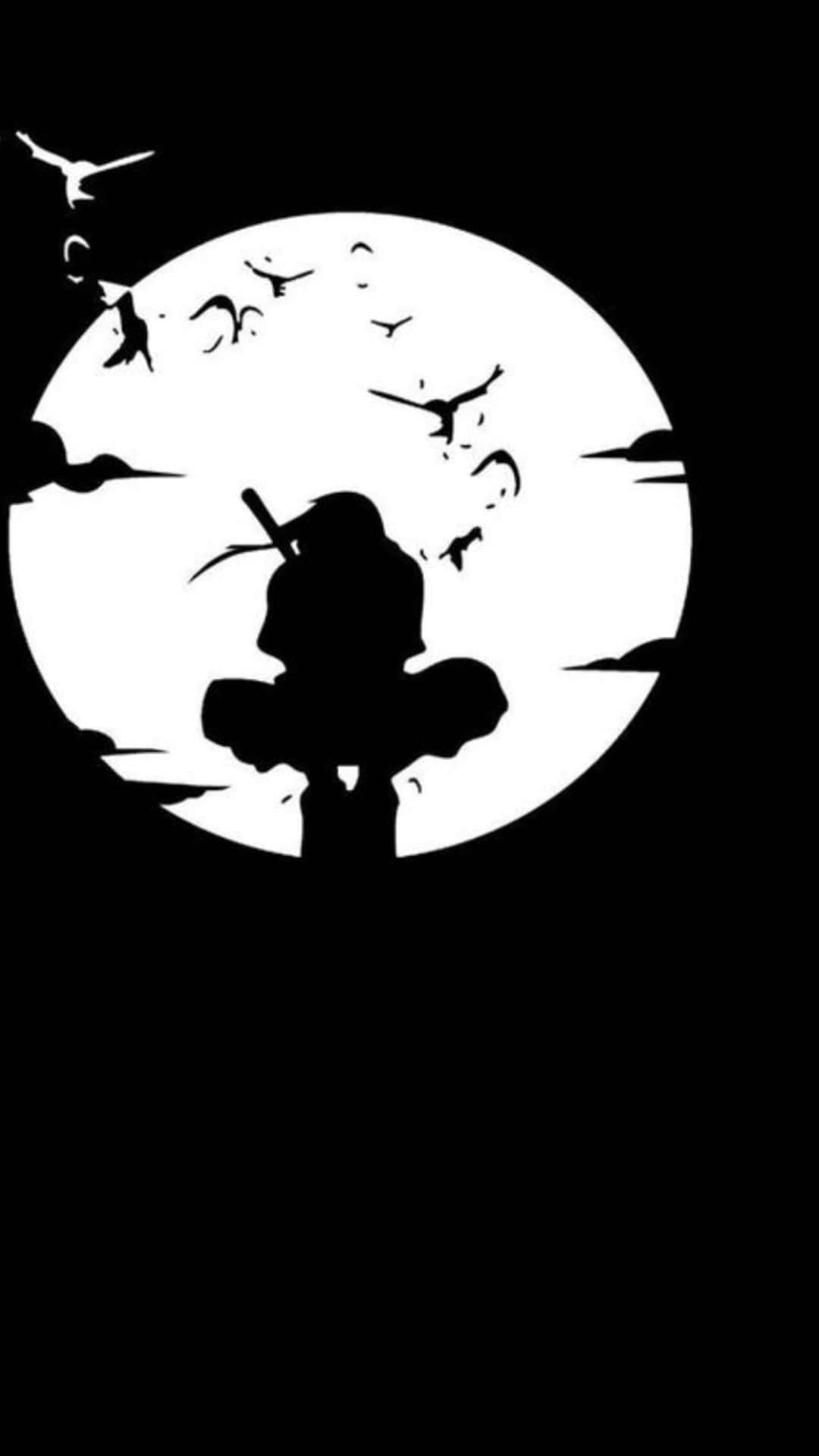 Itachi Naruto Black And White Background