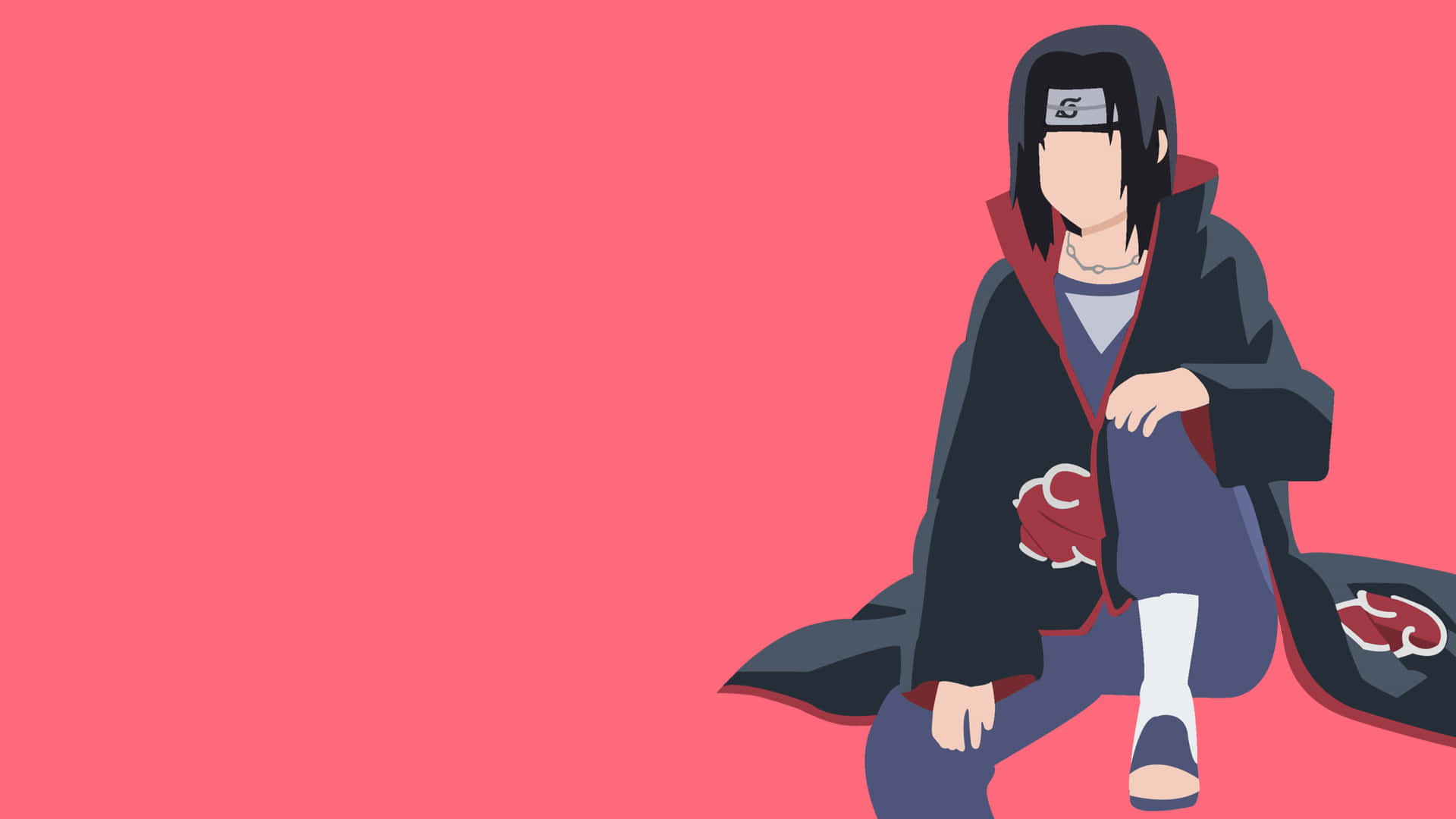 Itachi Uchiha Akatsuki Aesthetic Illustration Background