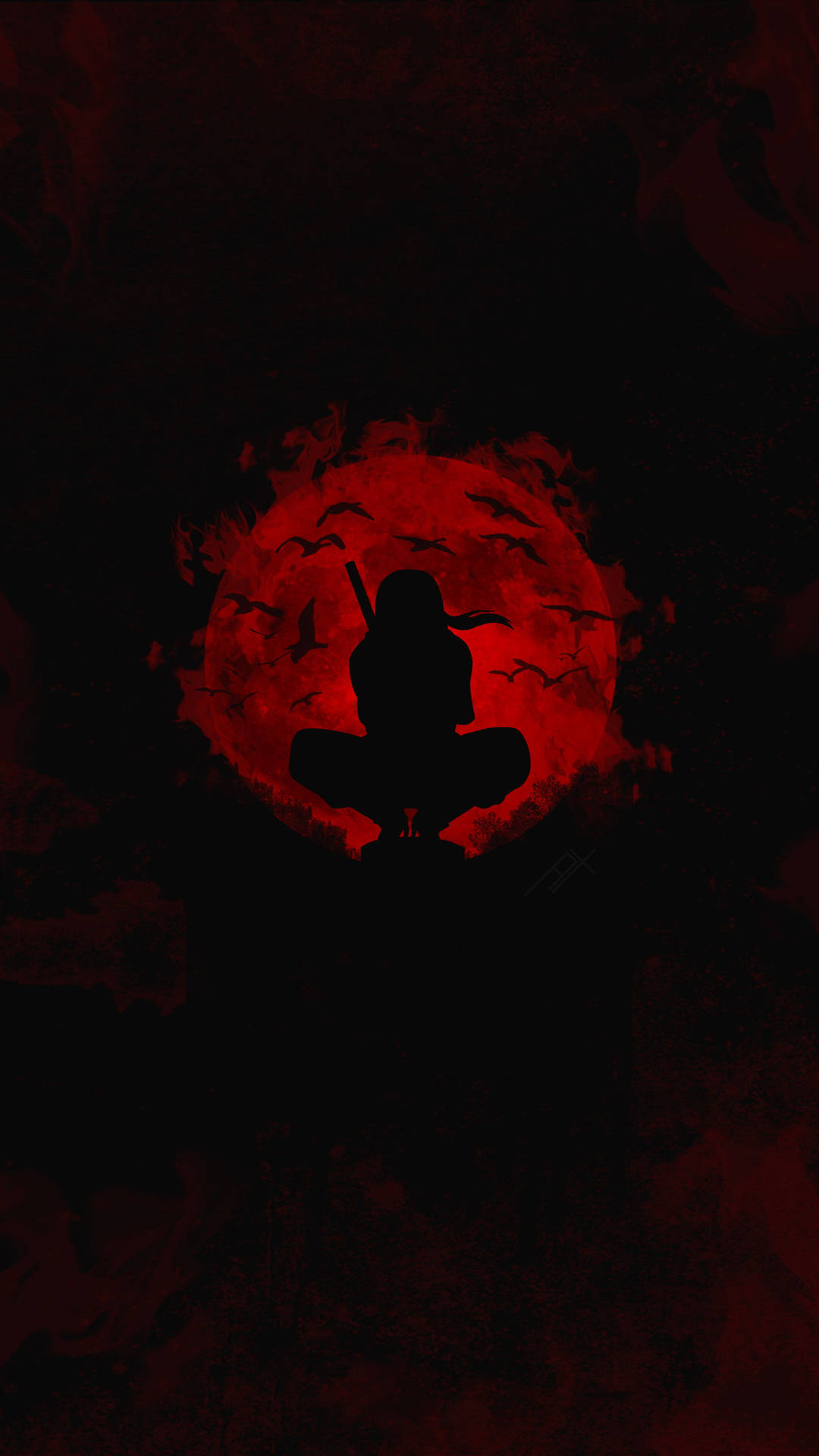 Itachi Uchiha Boy Shadow Background