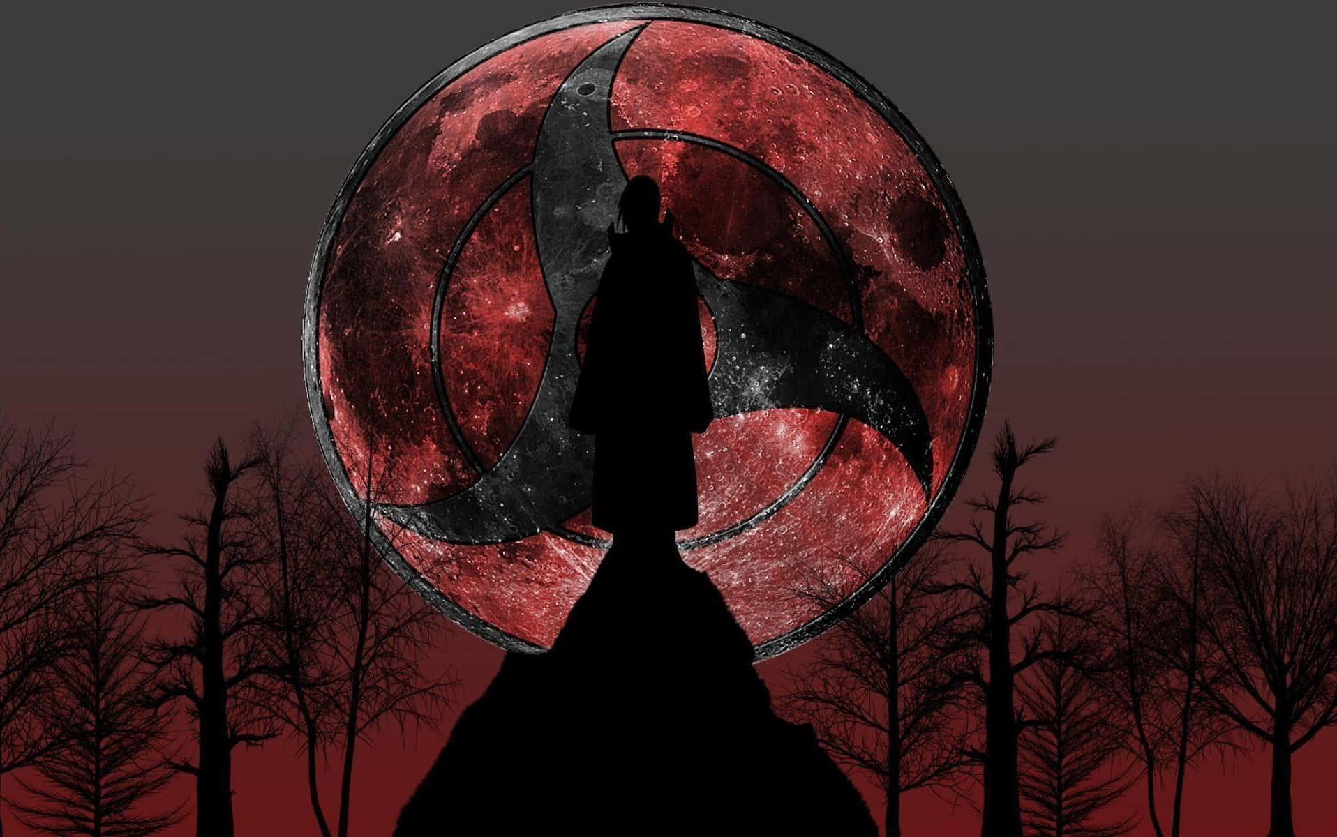 Itachi Uchiha Crescent Moon Background