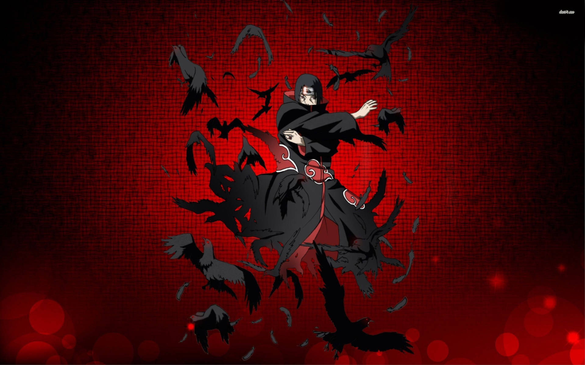 Itachi Uchiha Crow Jutsu Background