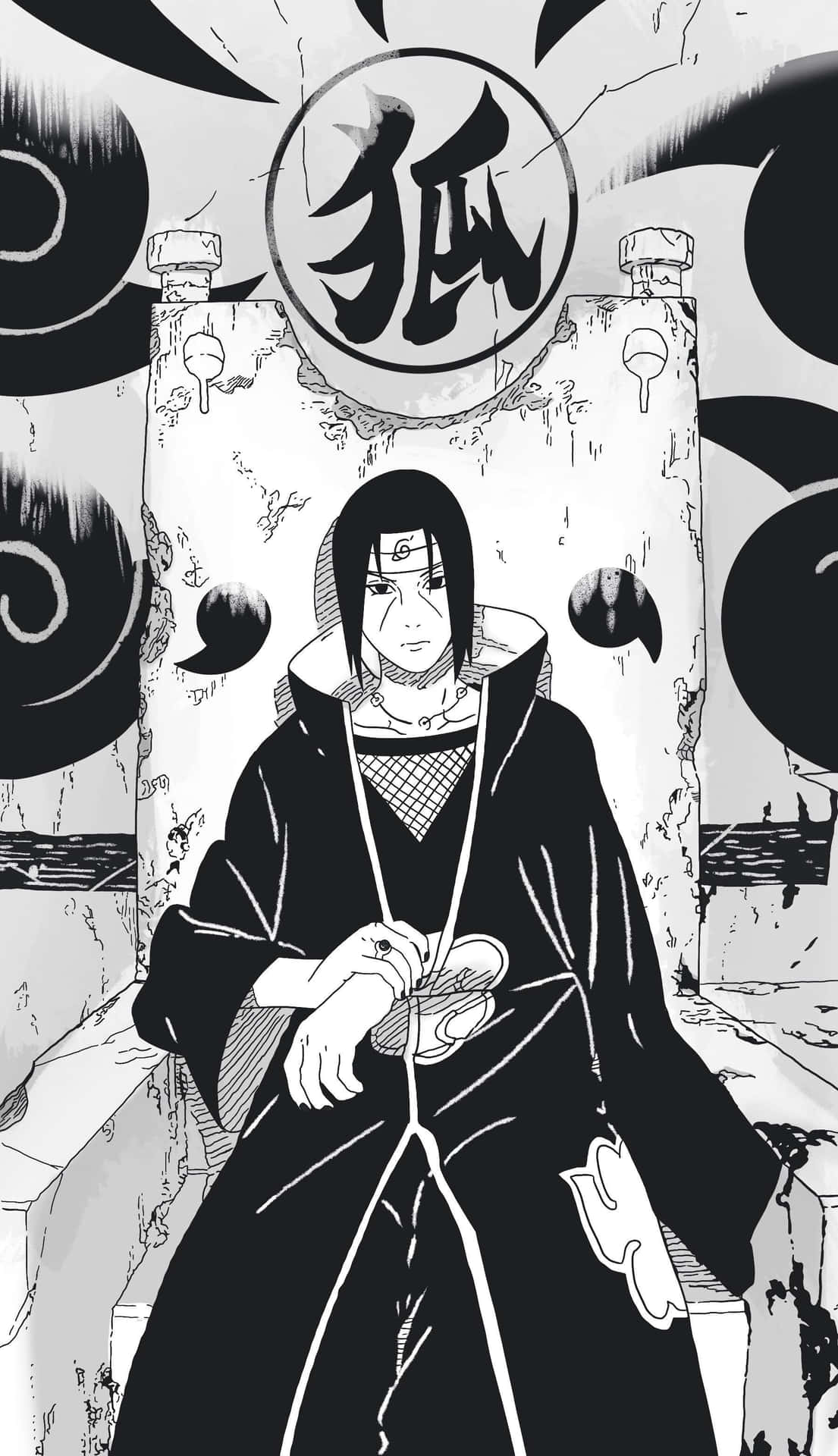 Itachi Uchiha Manga Art Background